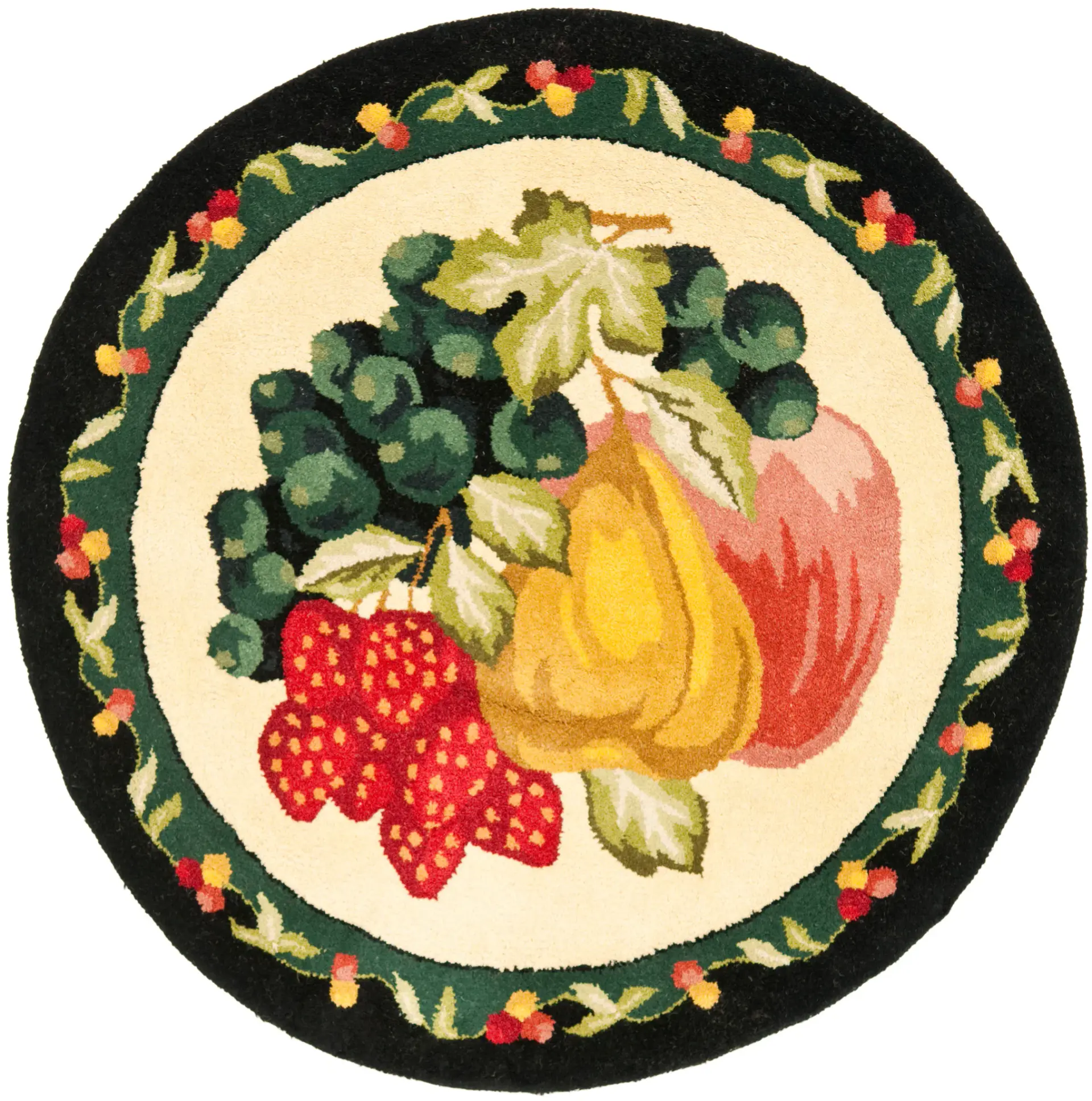 Novelty Orchard Fruit Hand-Tufted Wool Rug