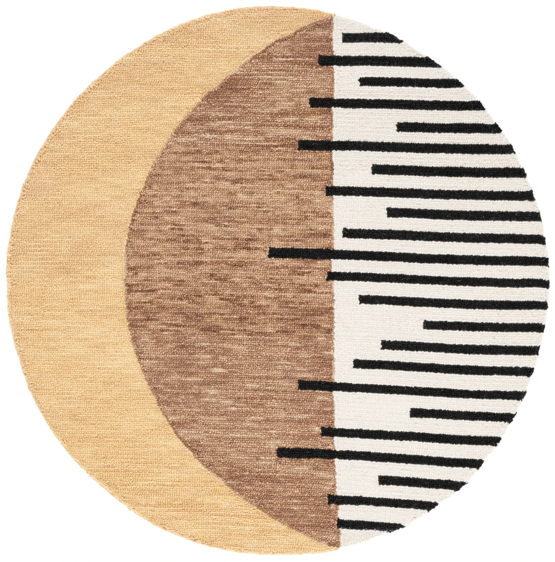 Novelty Crescent Hand-Tufted Wool Rug
