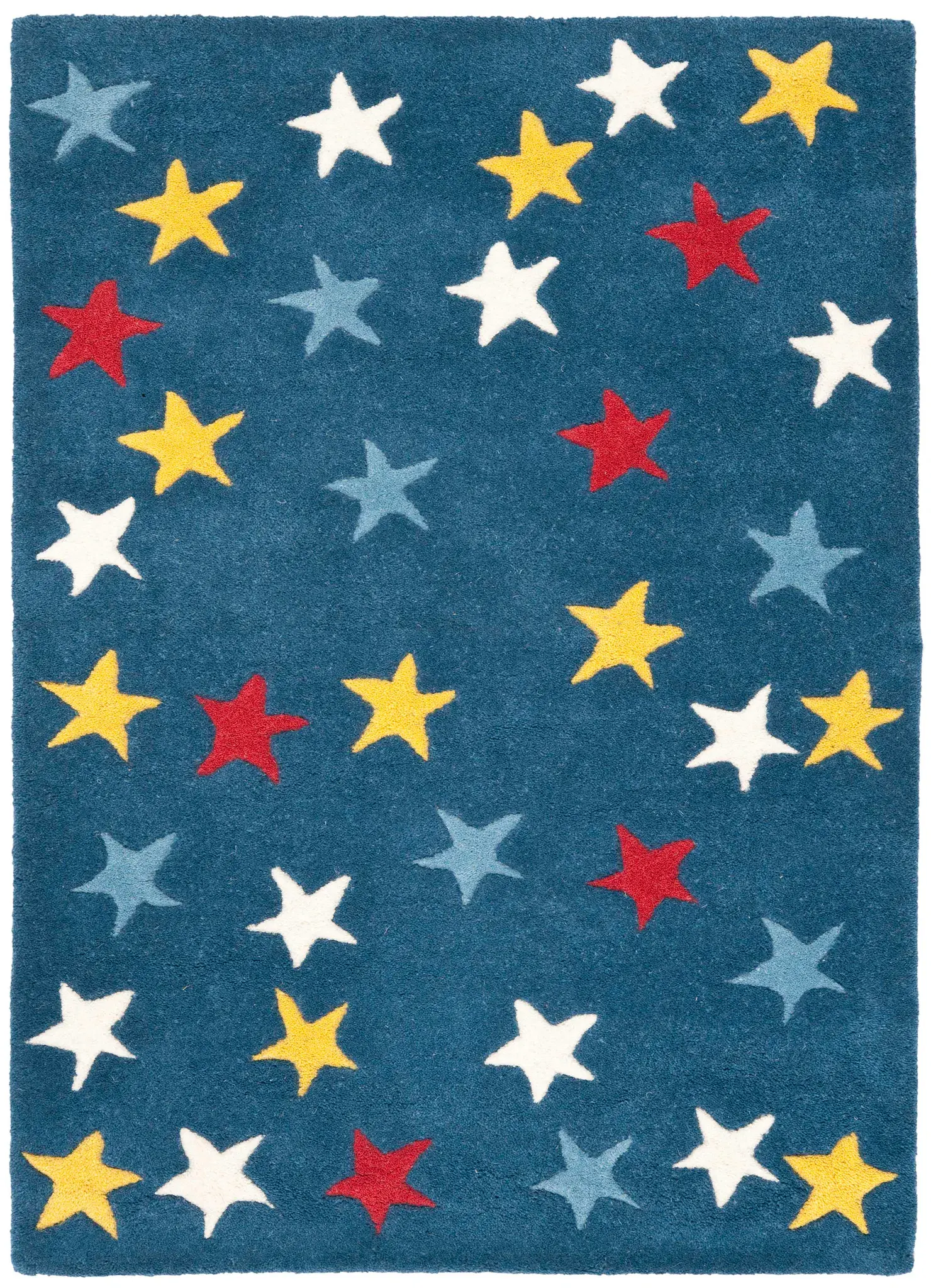 Novelty Scattered Star Hand-Tufted Wool Rug