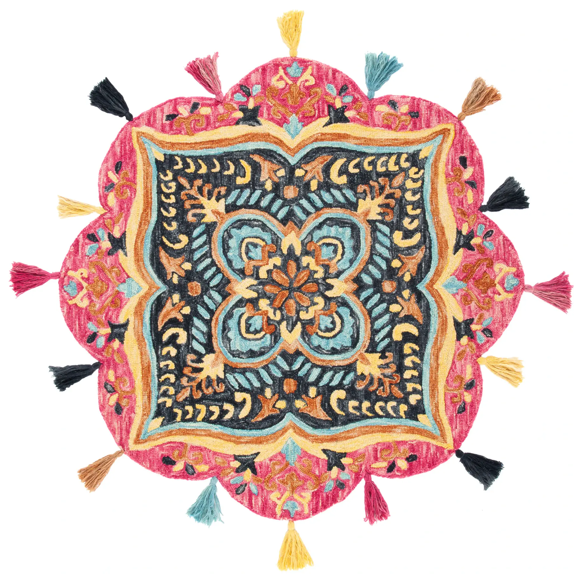 Novelty Suzani Medallion Hand-Tufted Wool Rug