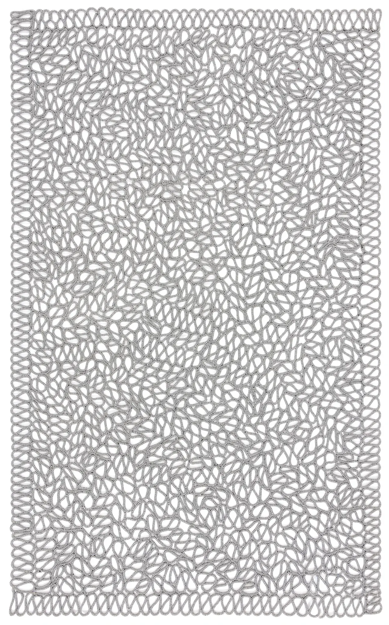 Novelty Open Loop Hand-Knotted Rug