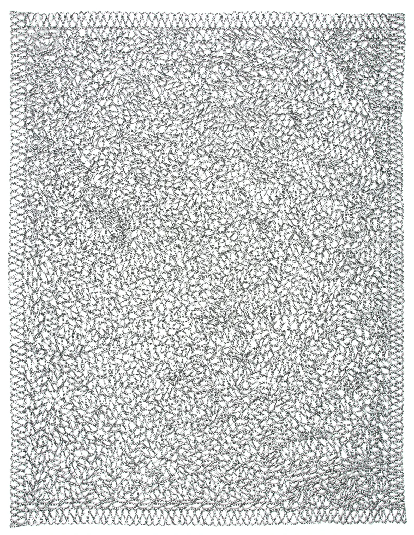 Novelty Open Loop Hand-Knotted Rug