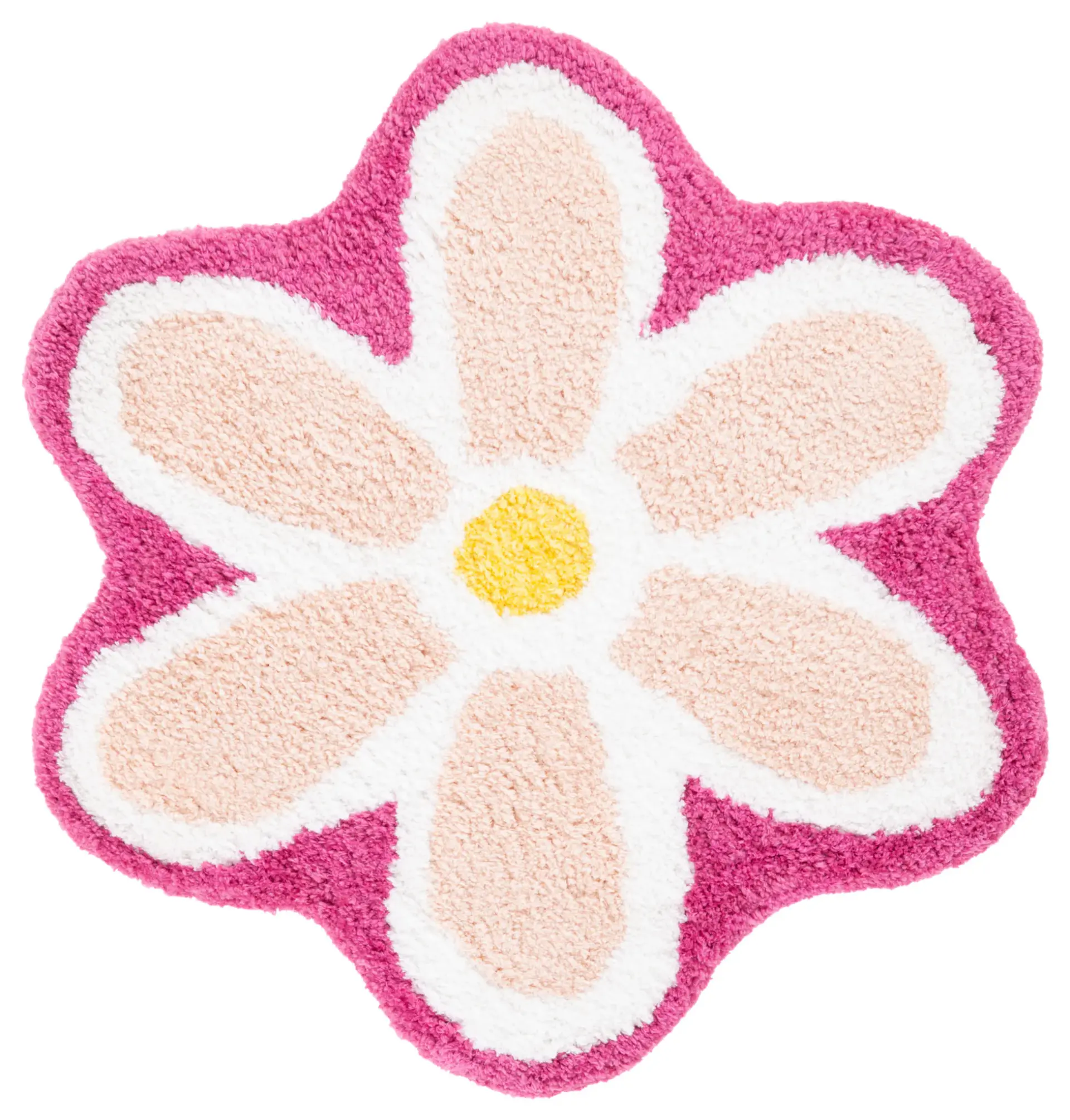 Novelty Flower Hand-Tufted Shag Rug