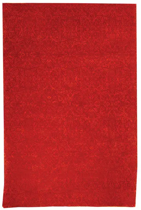 Nepalese Vineyard Damask Hand-Knotted Rug