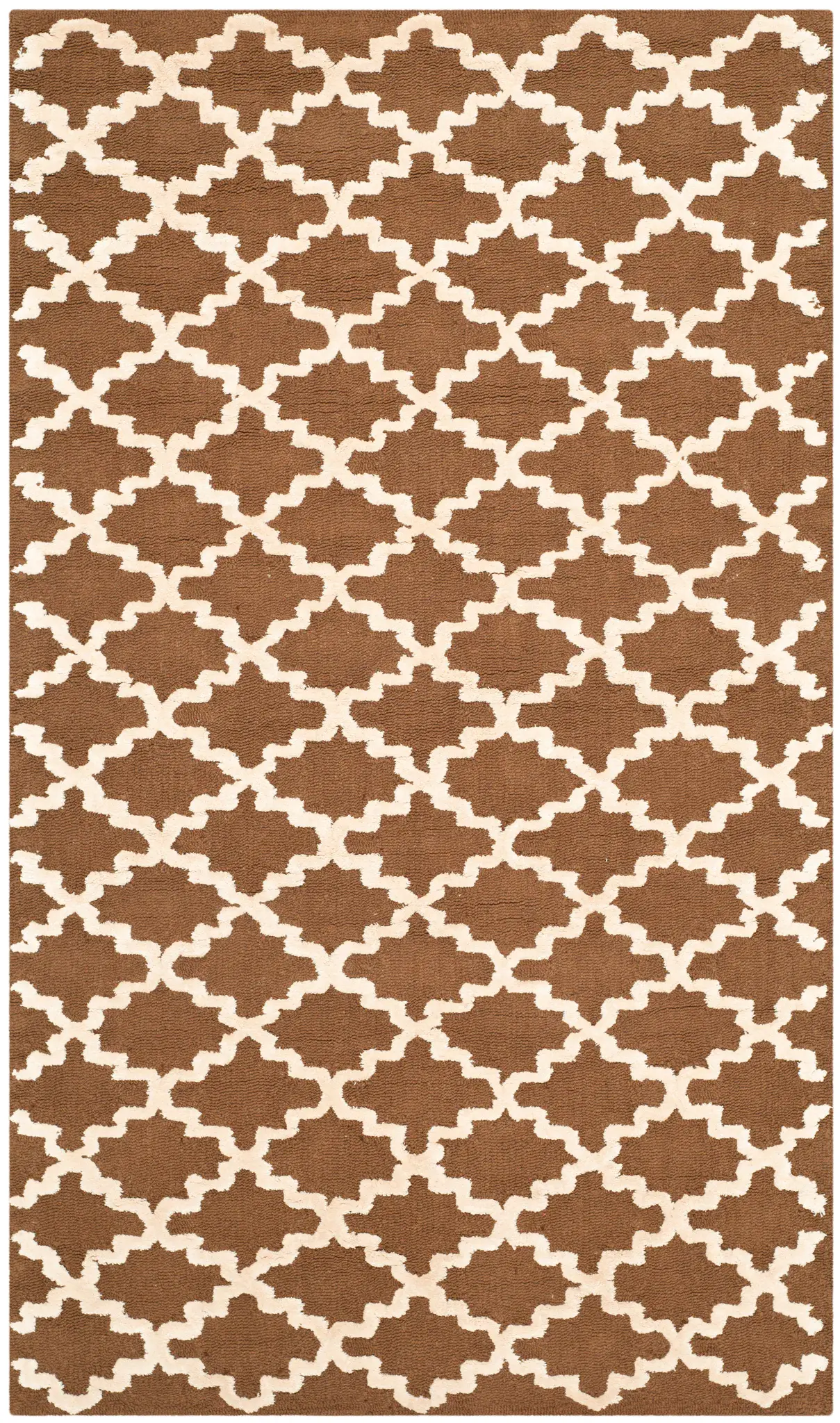 Newport Trellis Hand-Hooked Cotton Rug