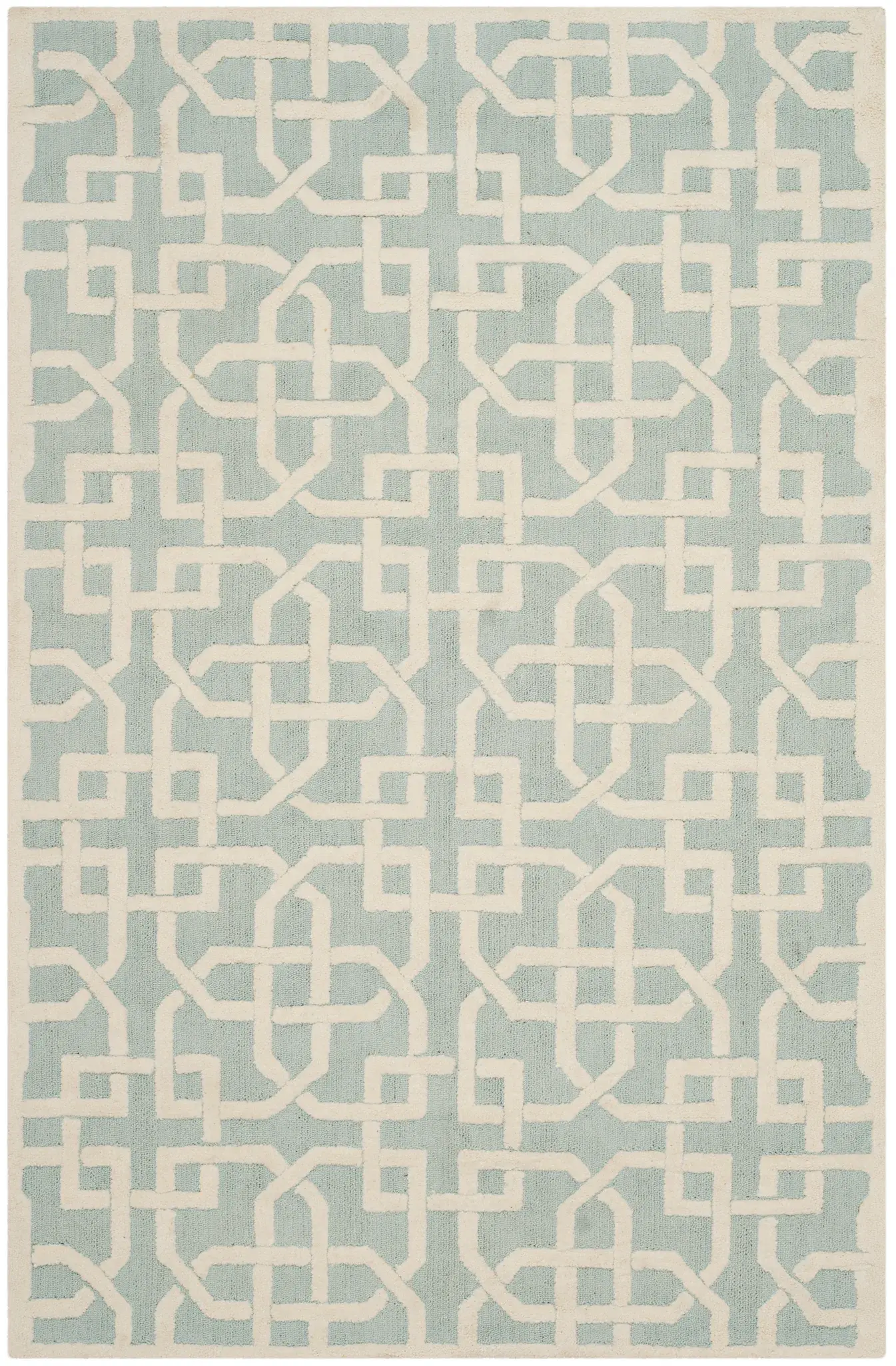 Newport Interlocking Knot Hand-Hooked Cotton Rug
