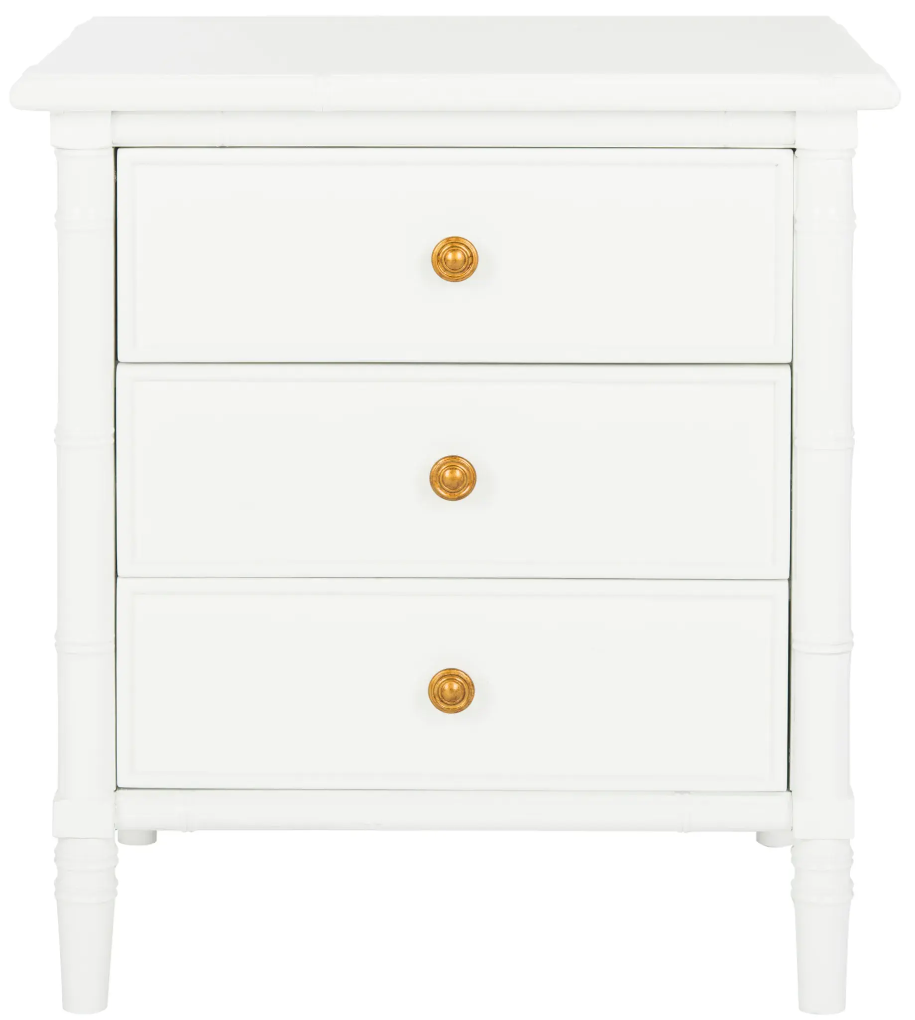 Mina Three-Drawer Nightstand
