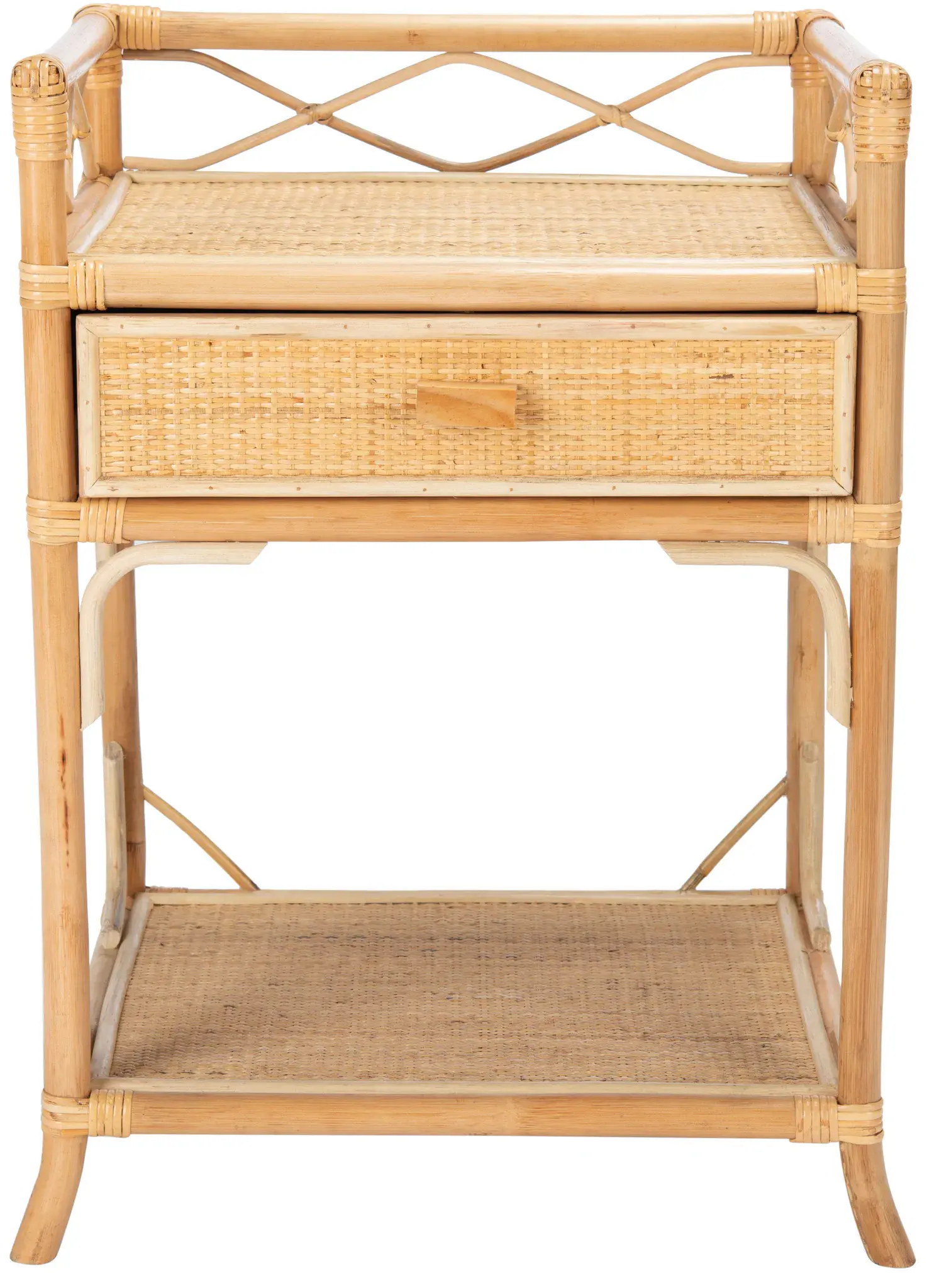 Rumi One-Drawer One-Shelf Nightstand