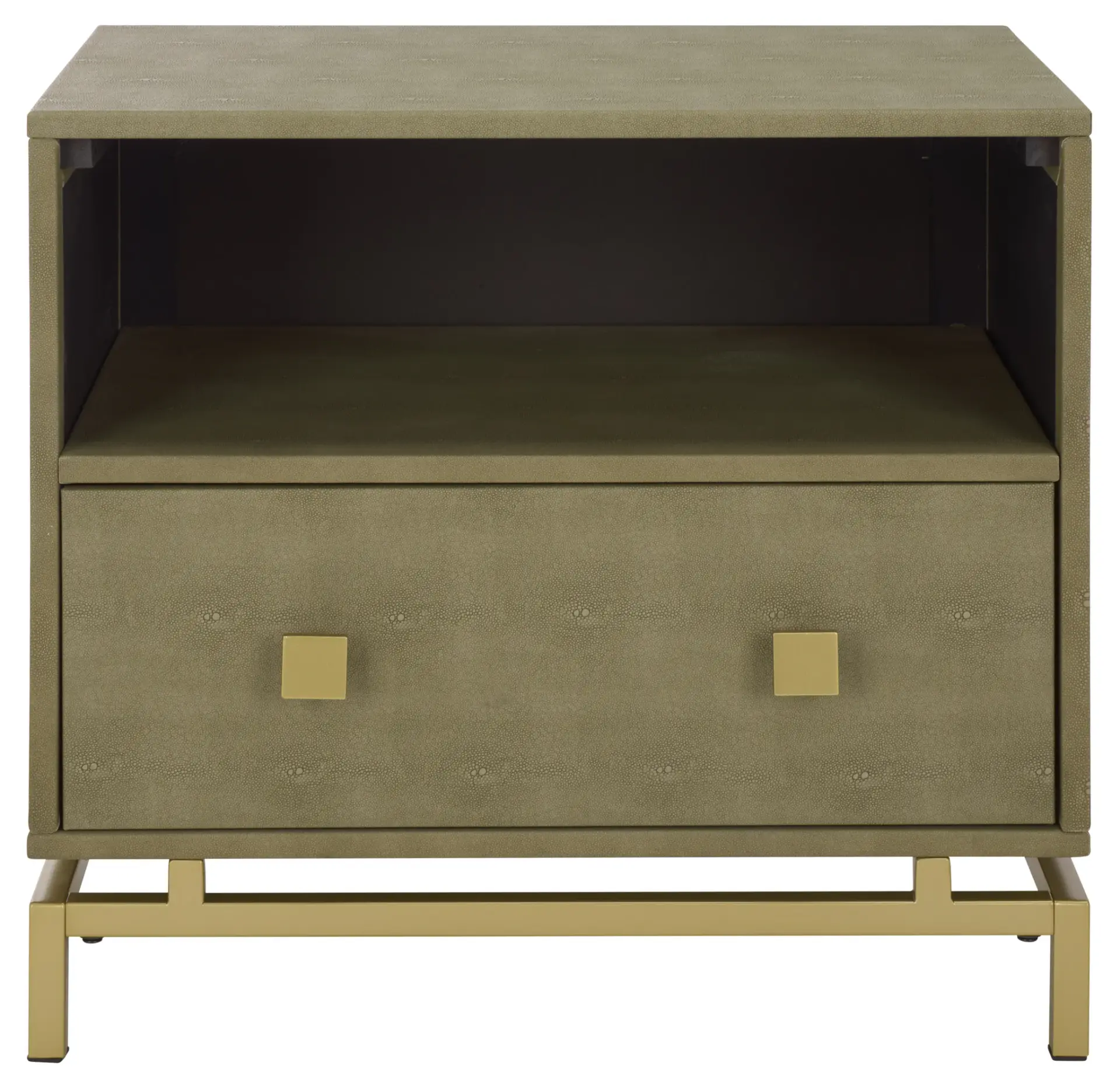 Meilana One-Shelf One-Drawer Nightstand