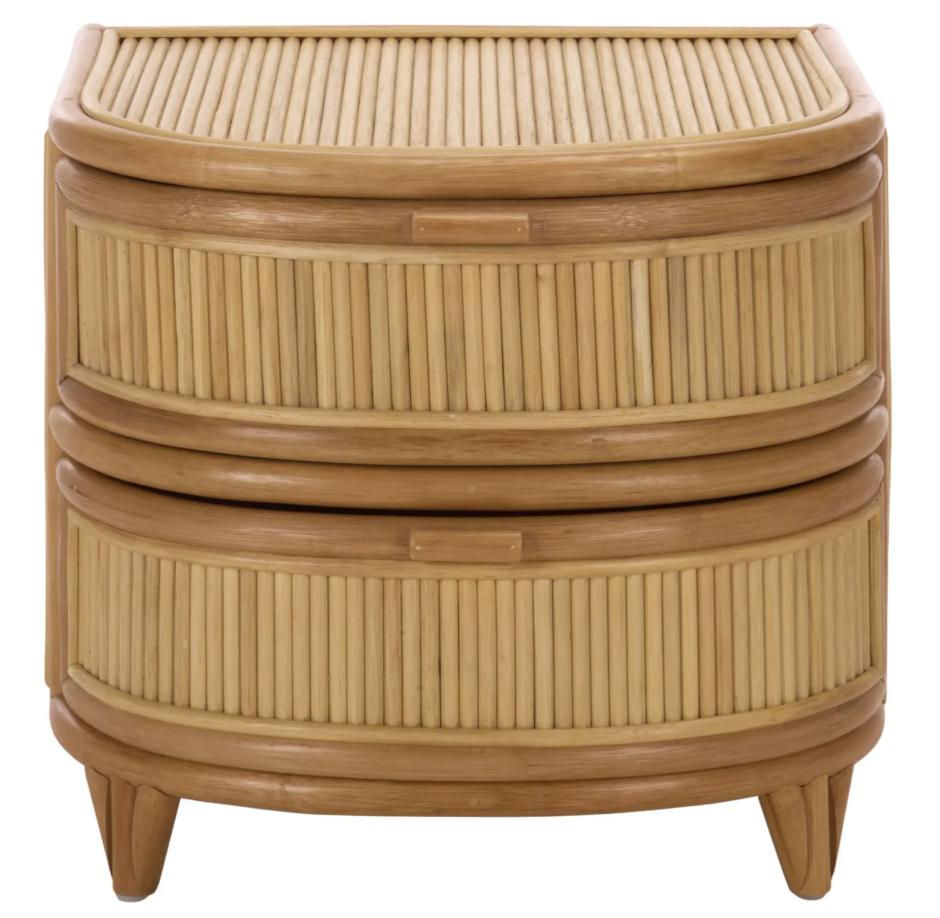 Ellena 2 Drawer Rattan Nightstand
