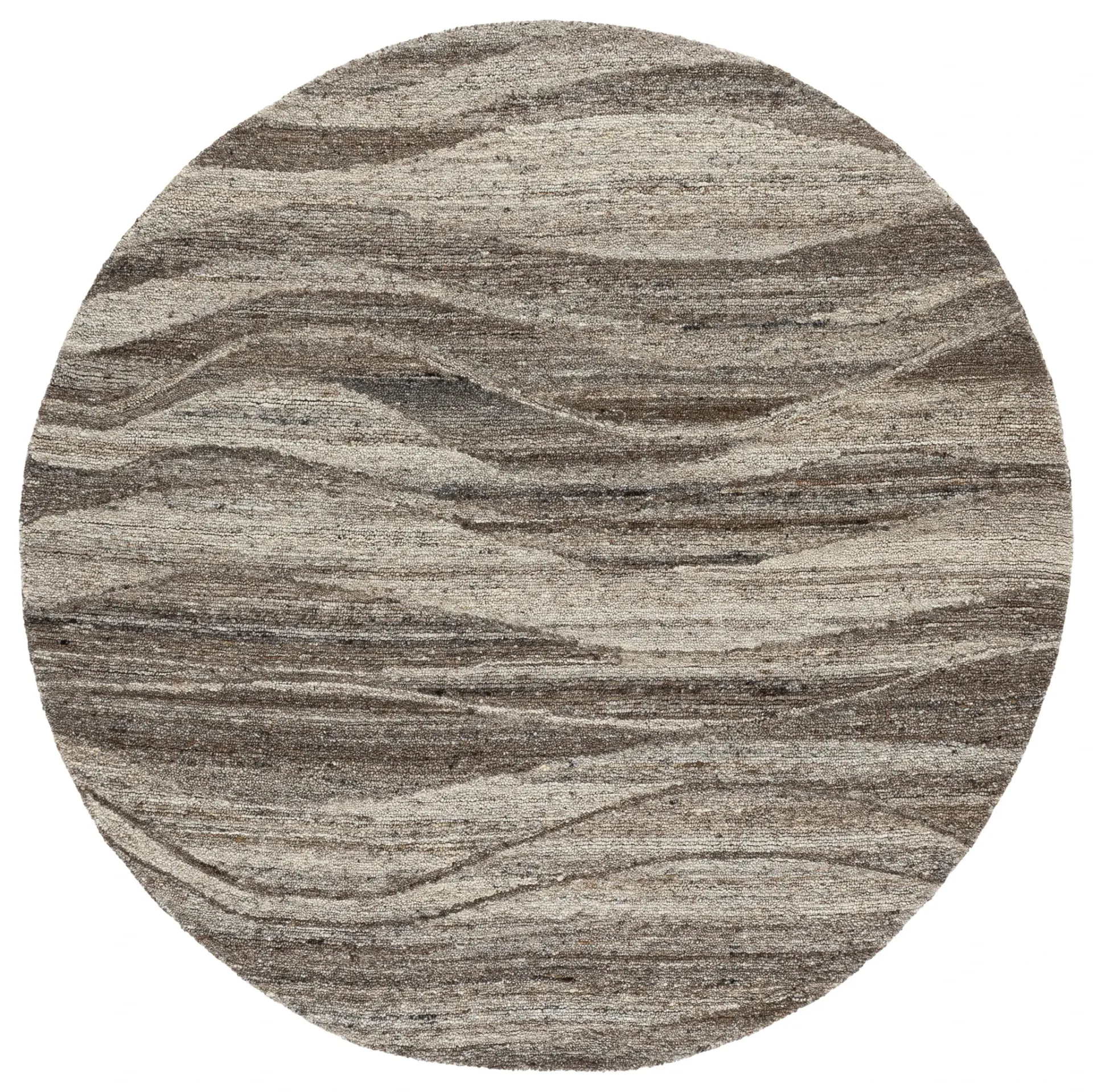 Oakwood Wave Hand-Tufted Wool Rug