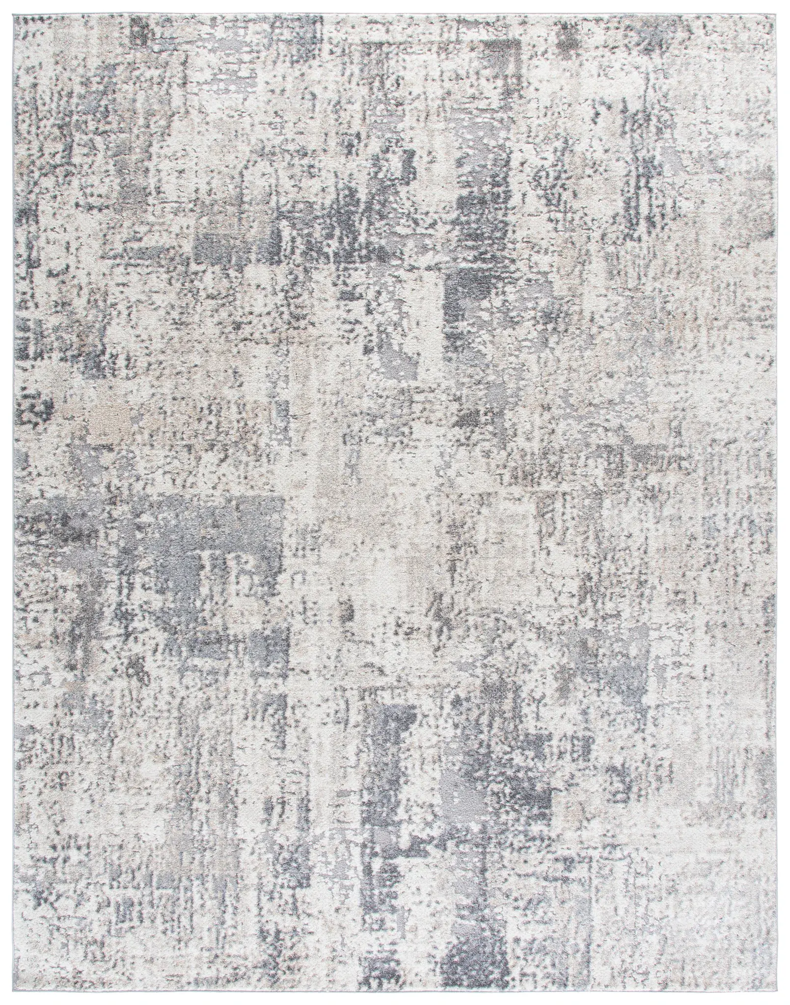 Opal Distressed Block Rug
