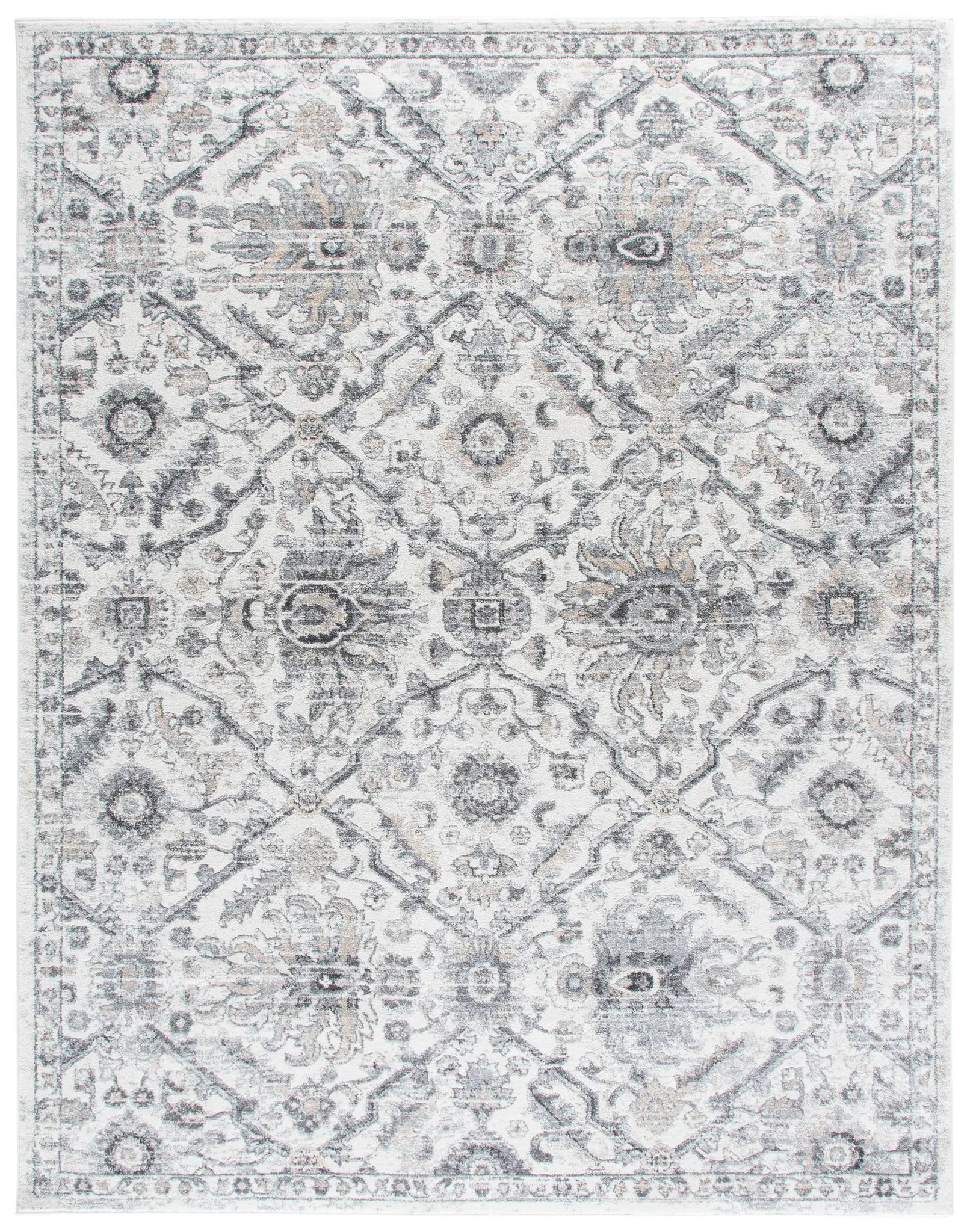 Opal Medallion Border Rug