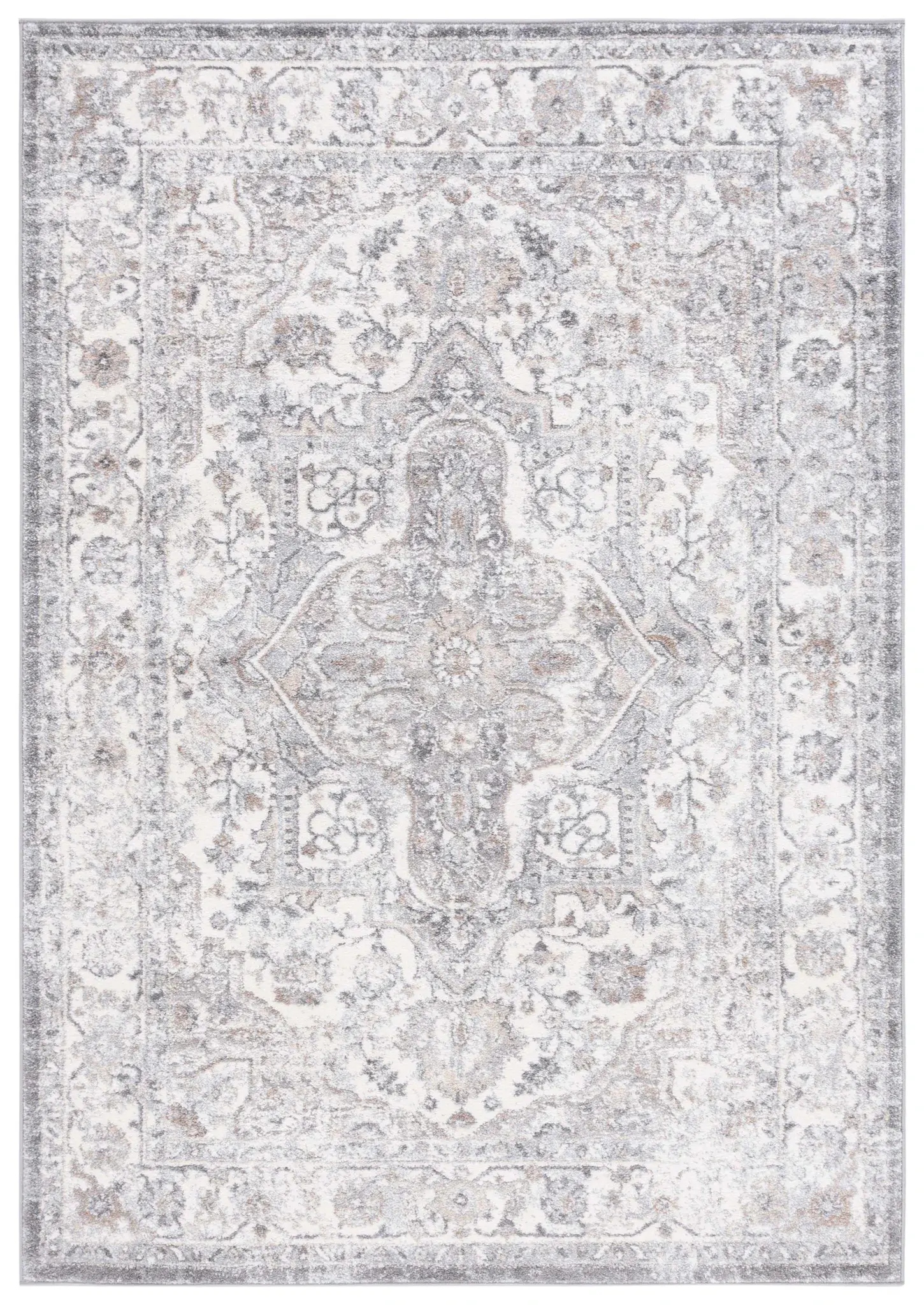 Opal Traditional Medallion Border Rug