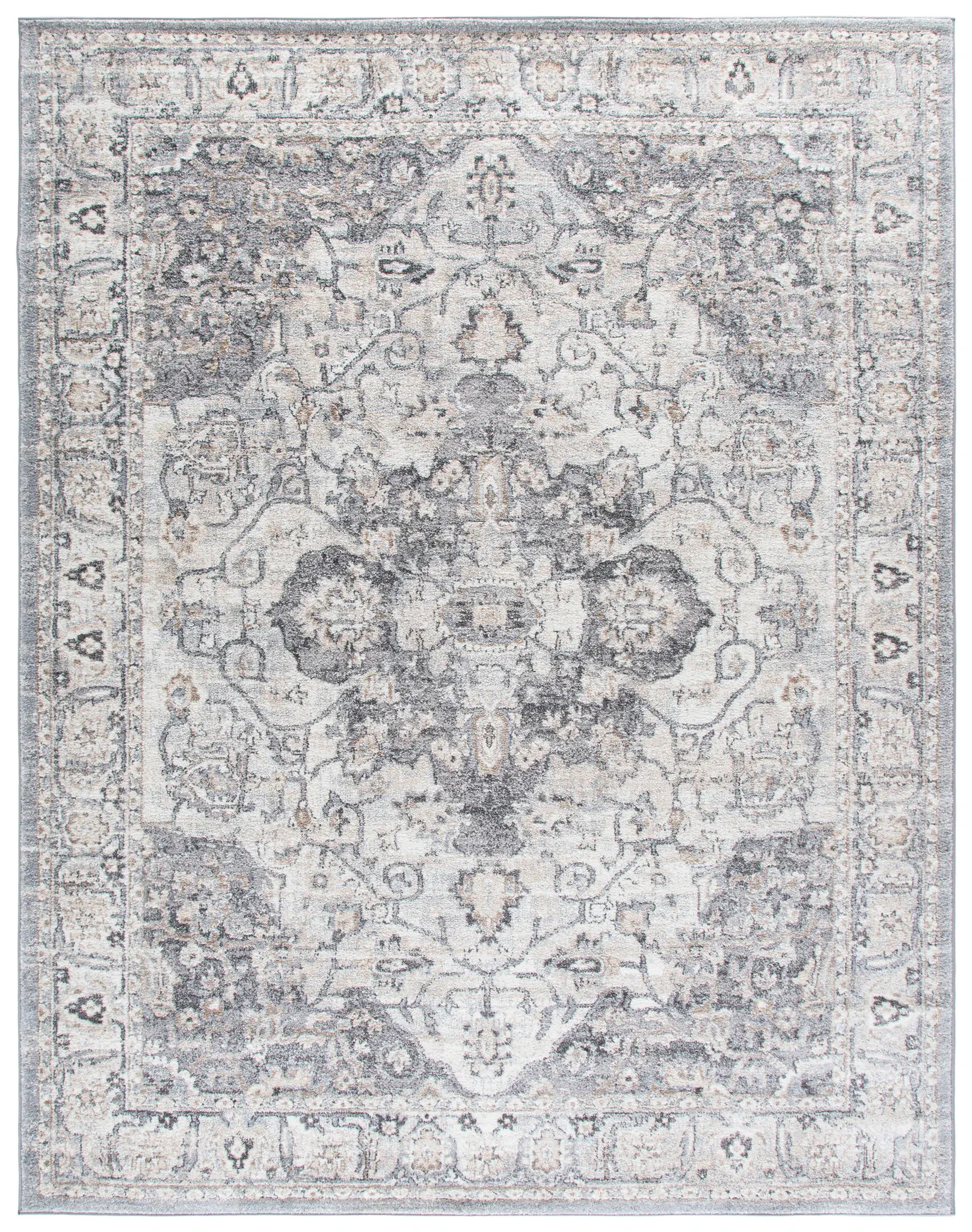 Opal Distressed Medallion Rug