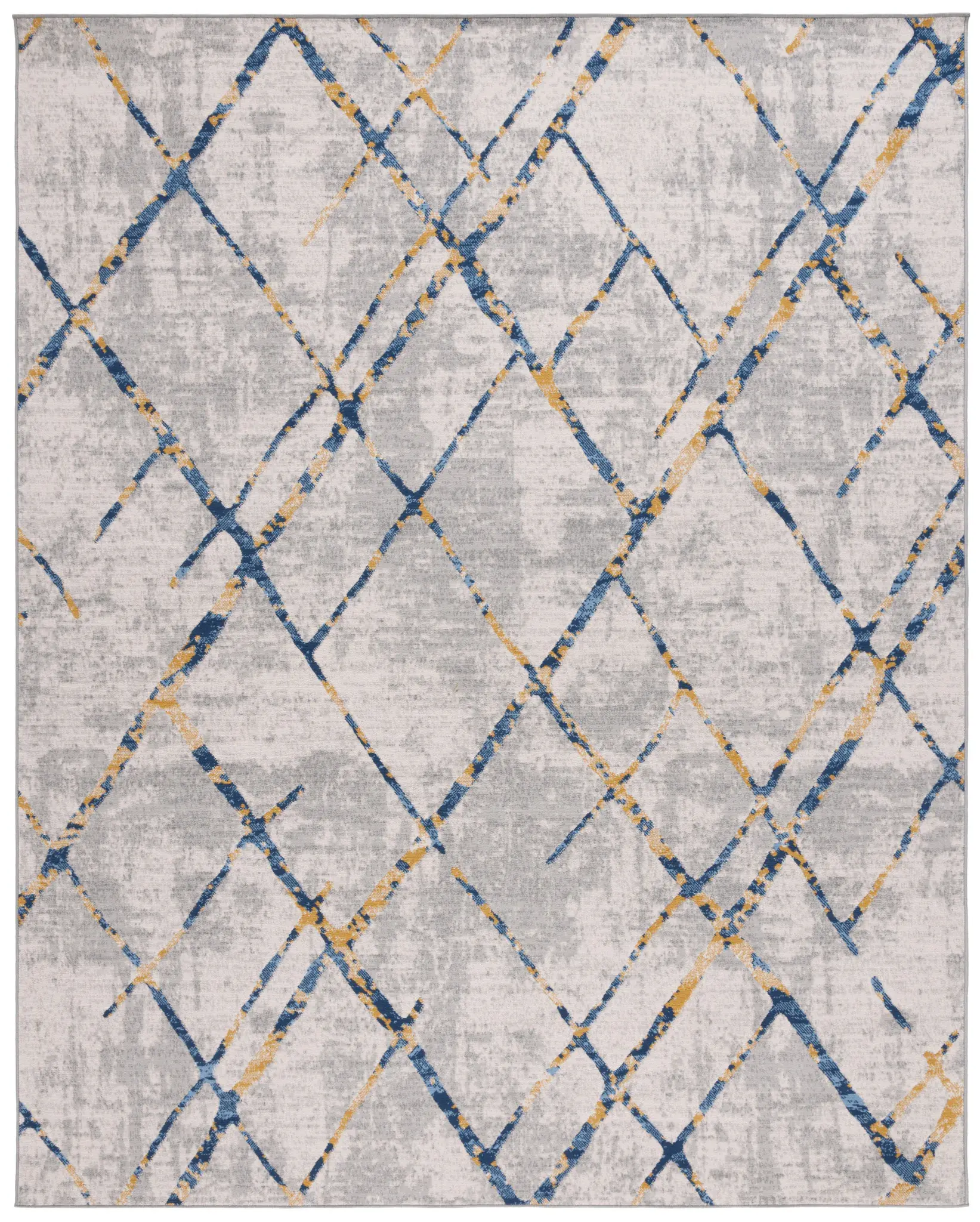 Odyssey Distressed Diamond Rug