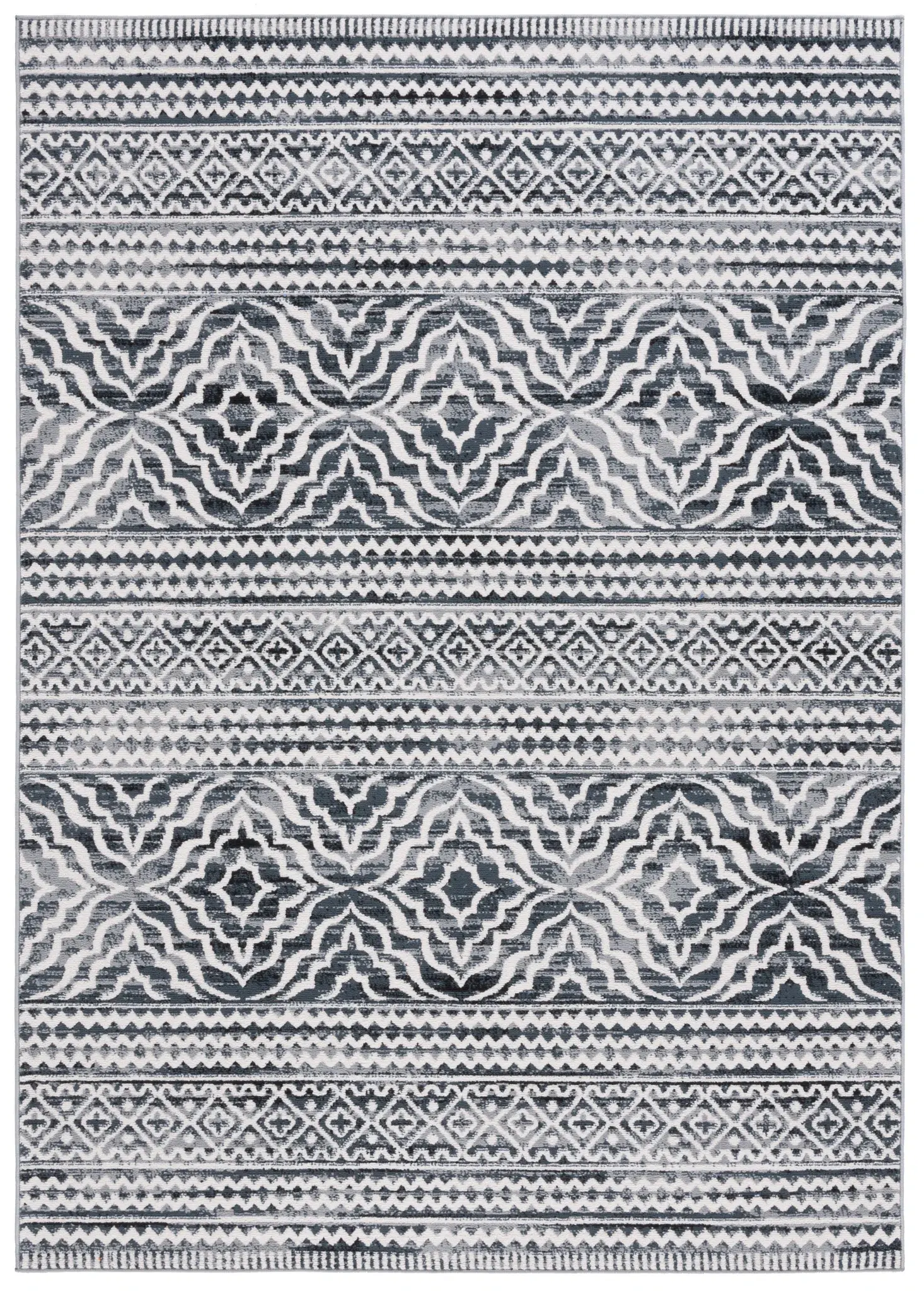Odyssey Banded Geometric Rug