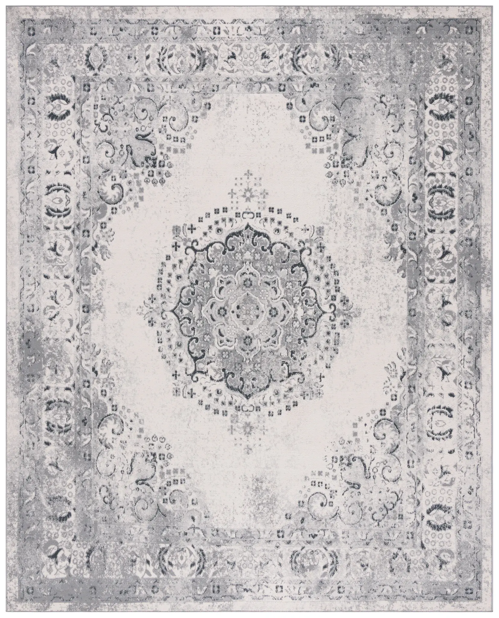 Odyssey Distressed Medallion Rug