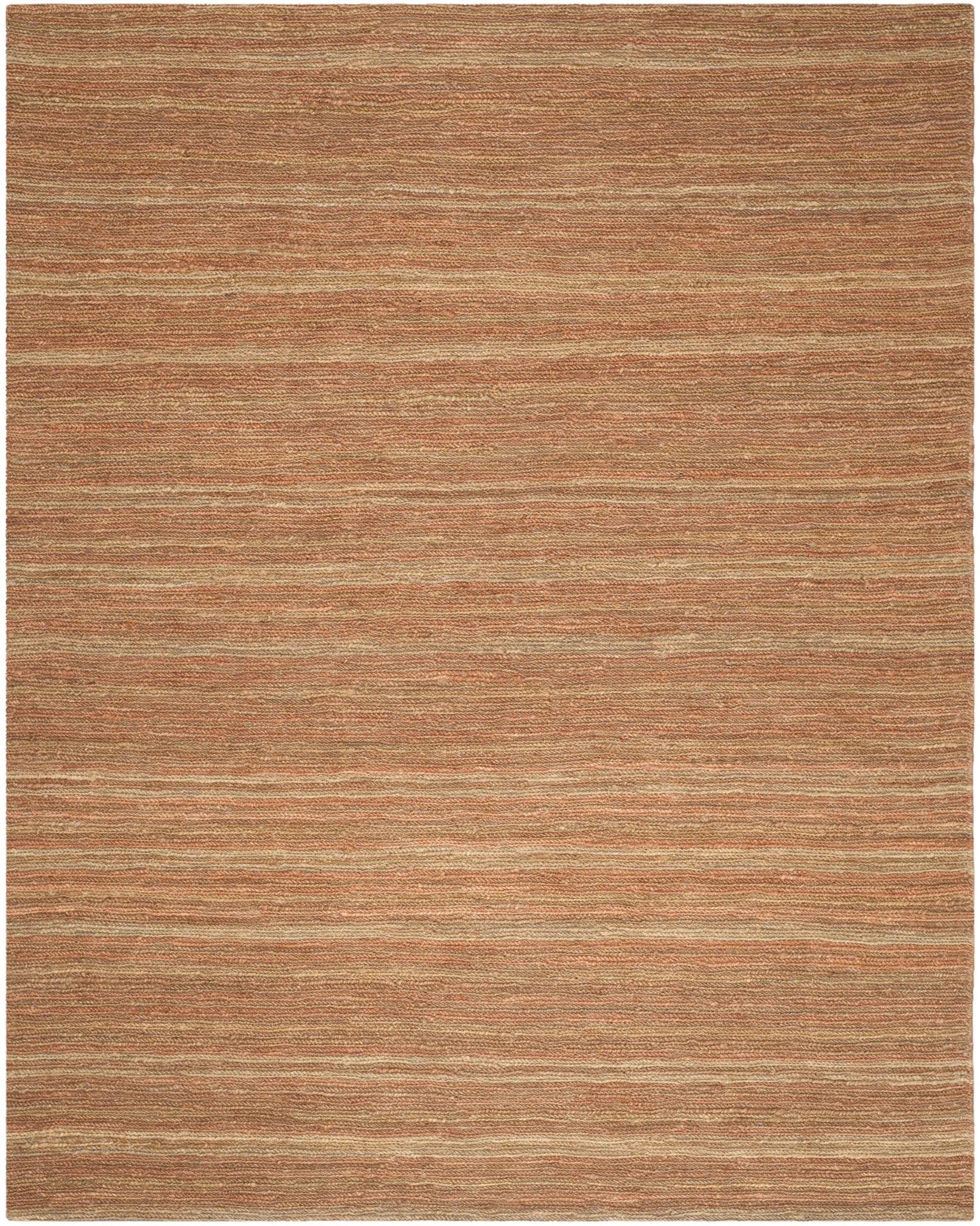 Organica Organic Coastal Striated Hand-Knotted Jute Rug