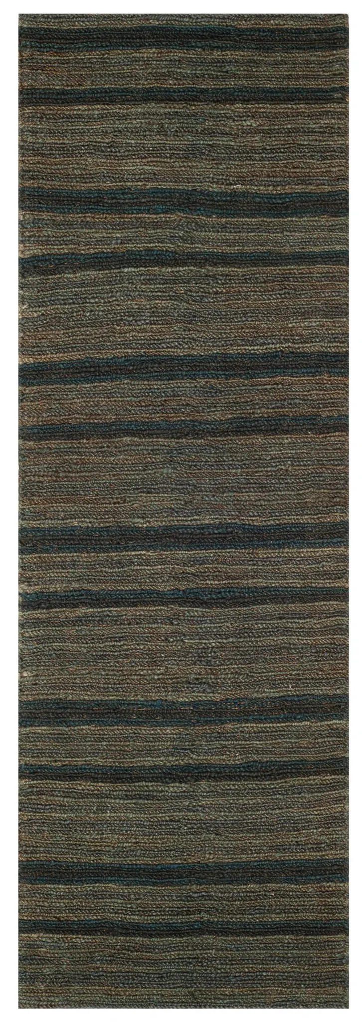 Organica Organic Coastal Striped Hand-Knotted Jute Rug