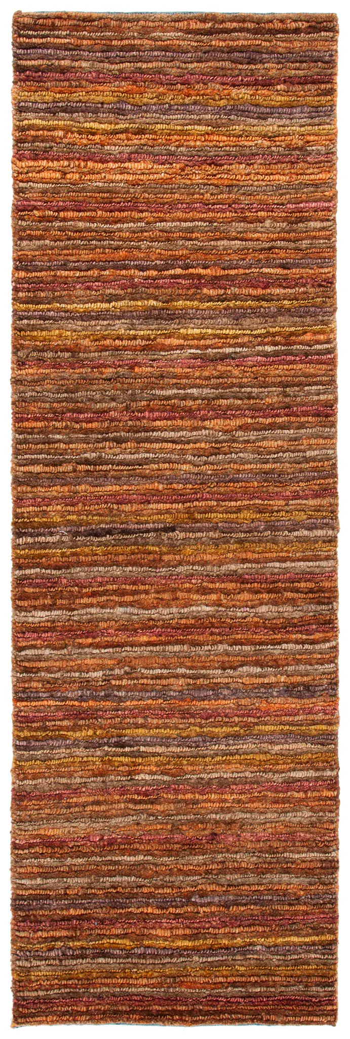 Organica Organic Rustic Striped Hand-Knotted Jute Rug