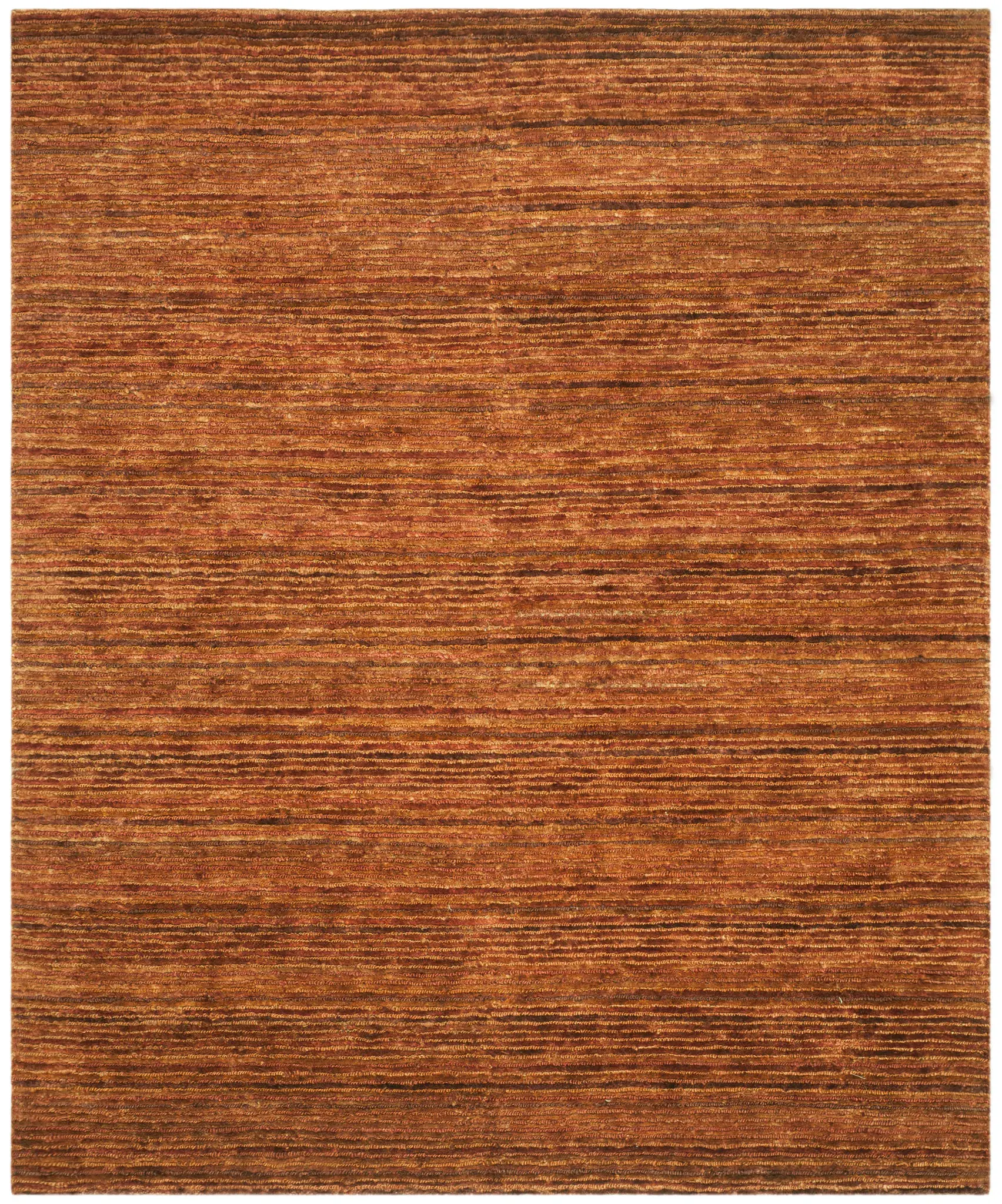 Organica Organic Rustic Striped Hand-Knotted Jute Rug