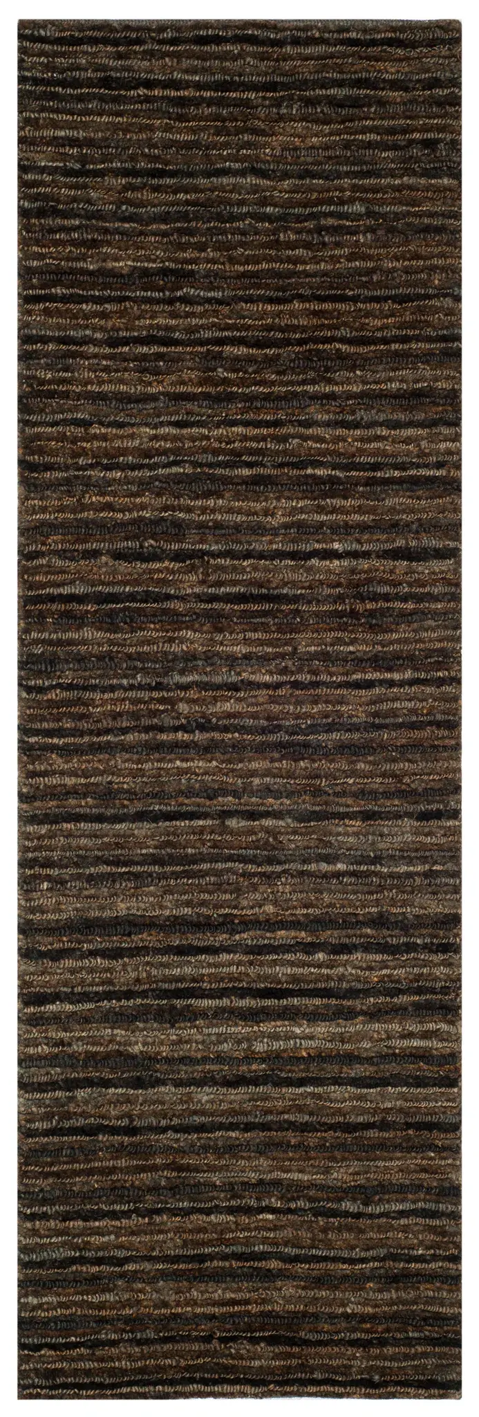 Organica Organic Modern Striped Hand-Knotted Jute Rug