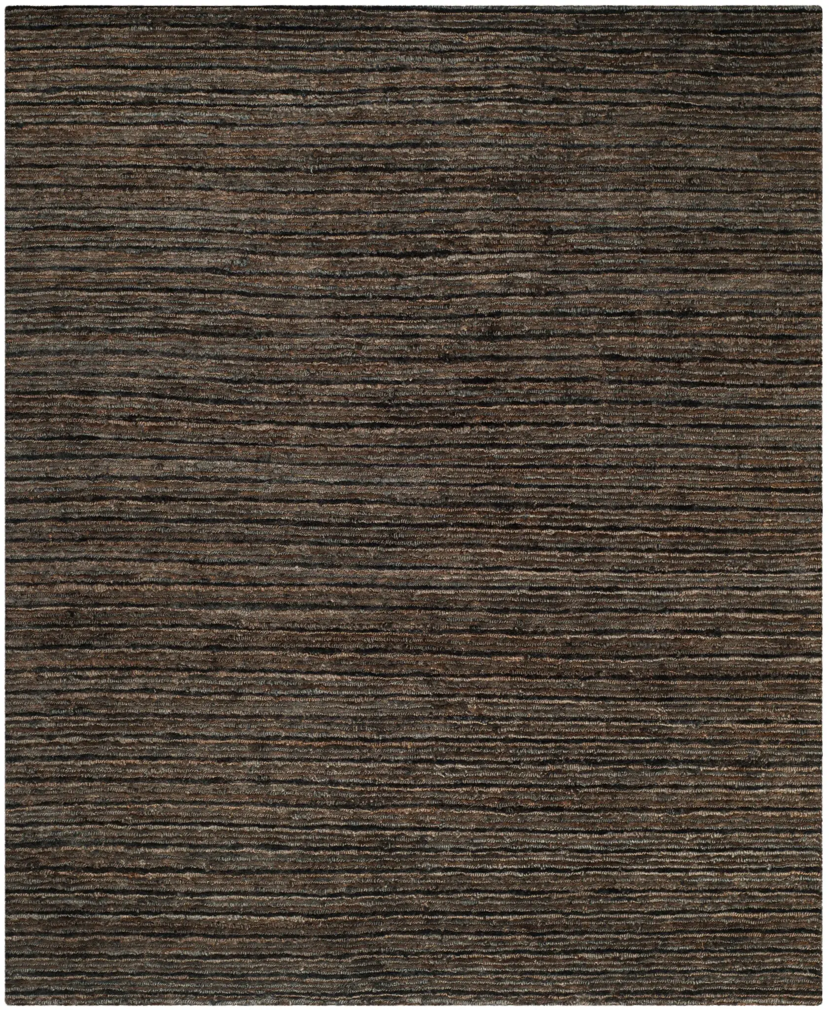 Organica Organic Modern Striped Hand-Knotted Jute Rug