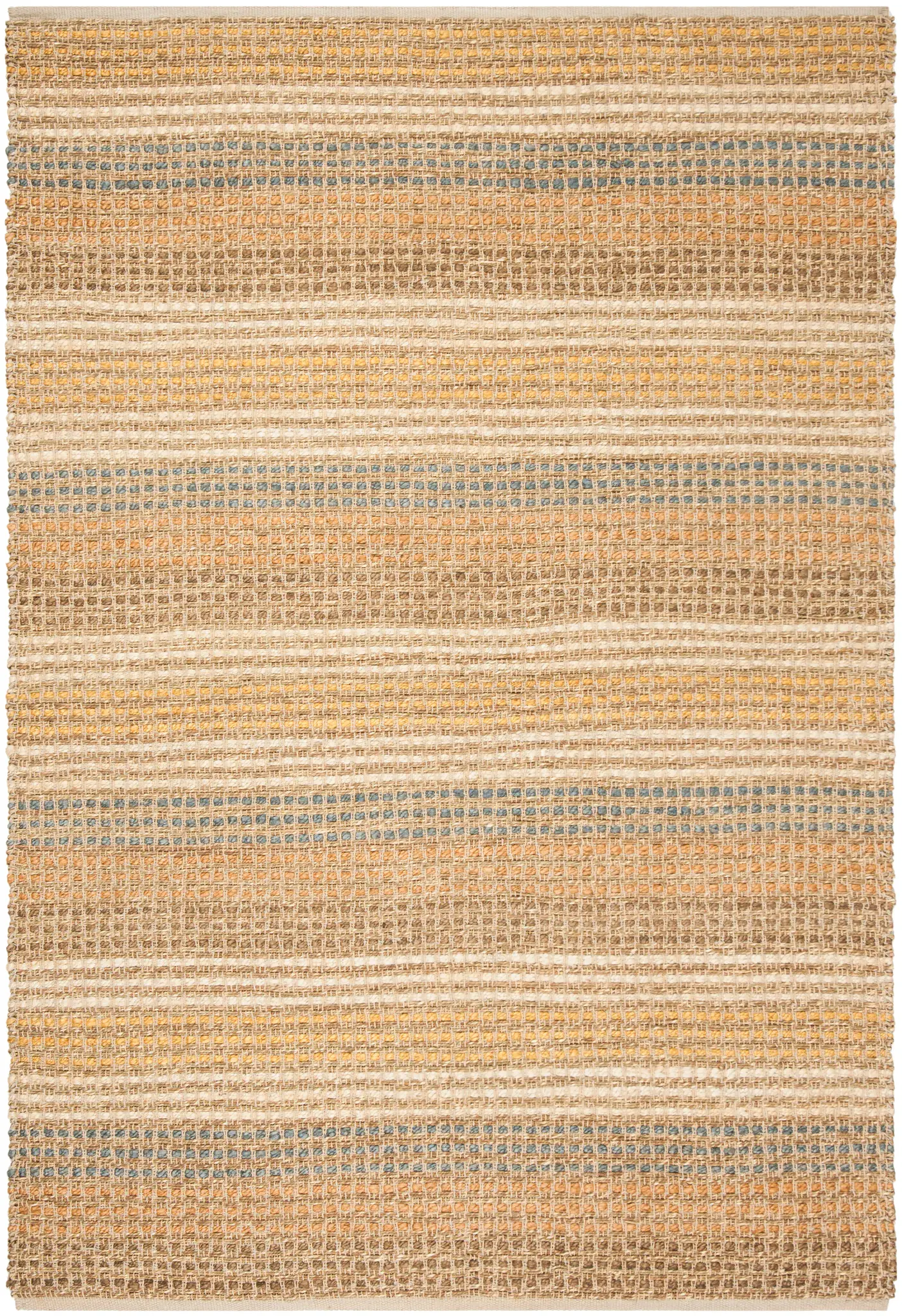 Organica Organic Coastal Banded Hand-Knotted Jute Rug