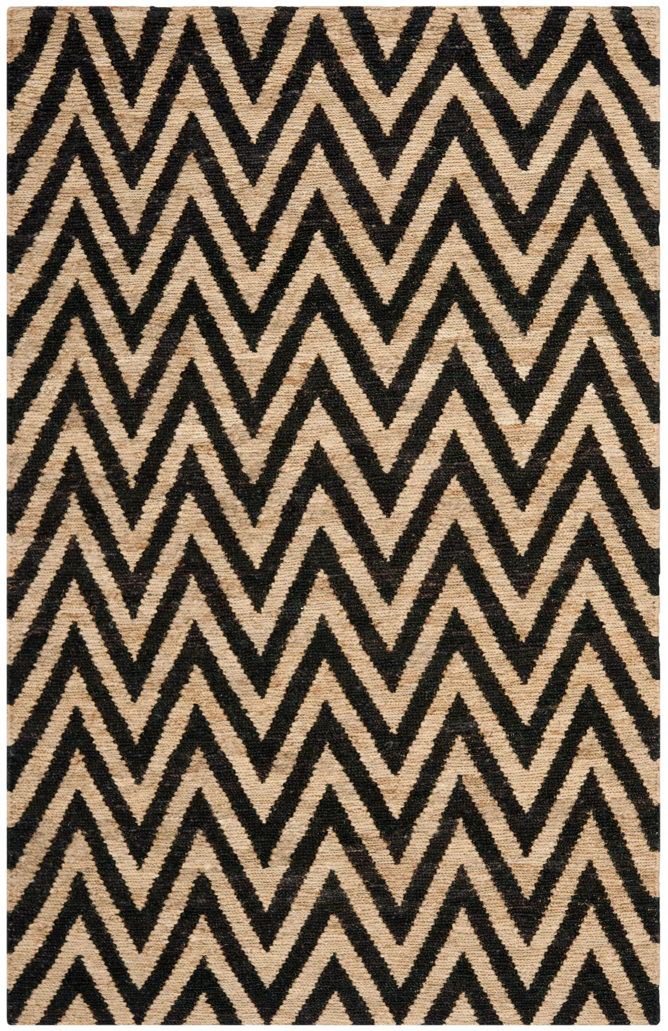 Organica Organic Zigzag Hand-Knotted Jute Rug