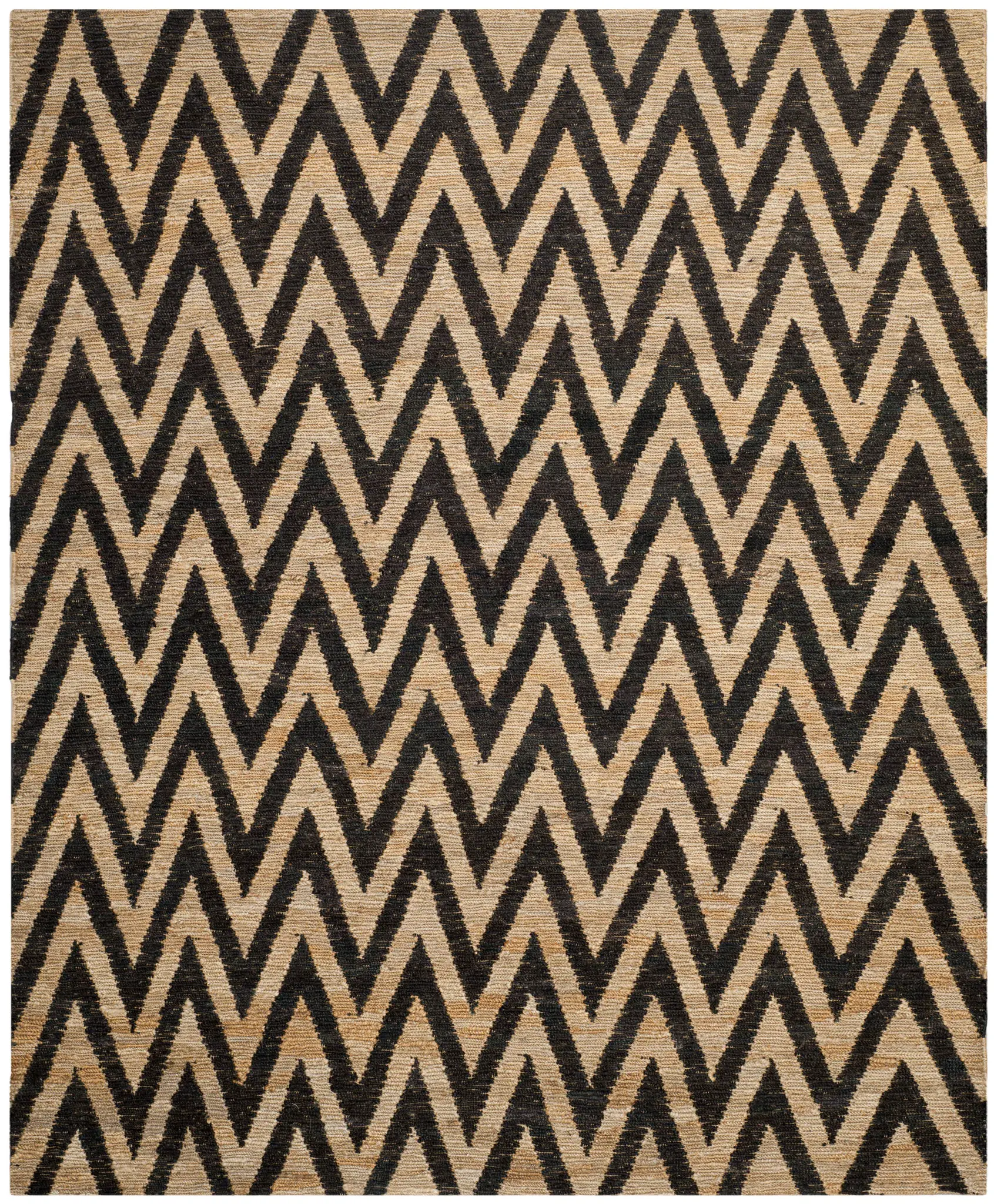 Organica Organic Zigzag Hand-Knotted Jute Rug