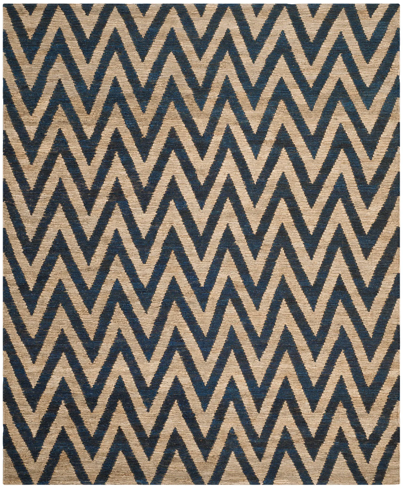 Organica Organic Zigzag Hand-Knotted Jute Rug