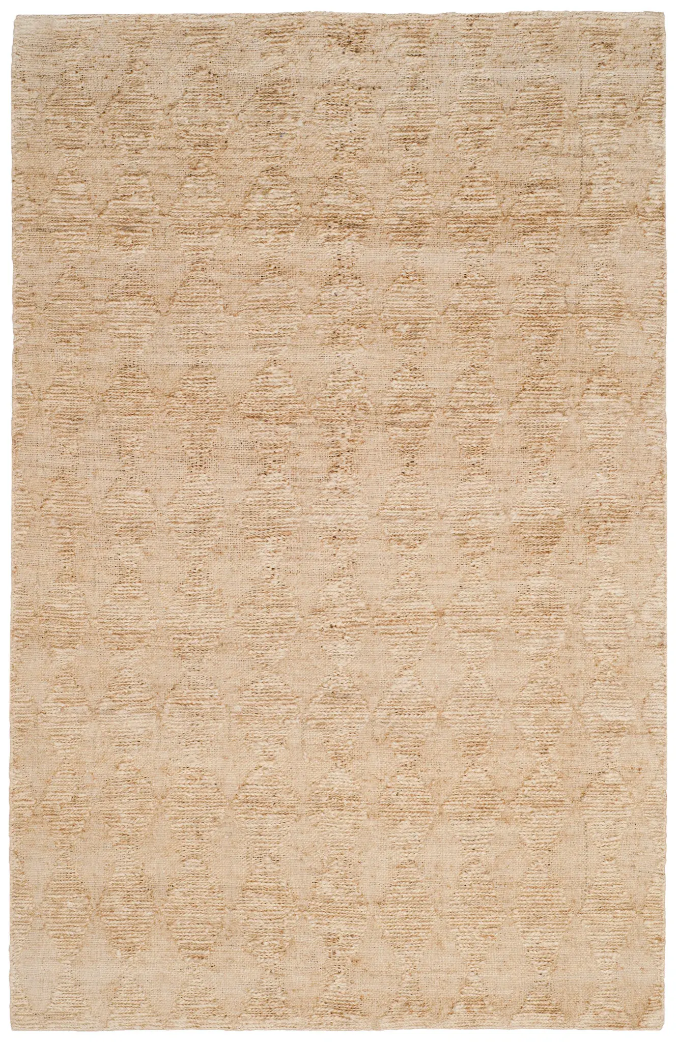 Organica Organic Coastal Diamond Trellis Hand-Woven Jute Rug