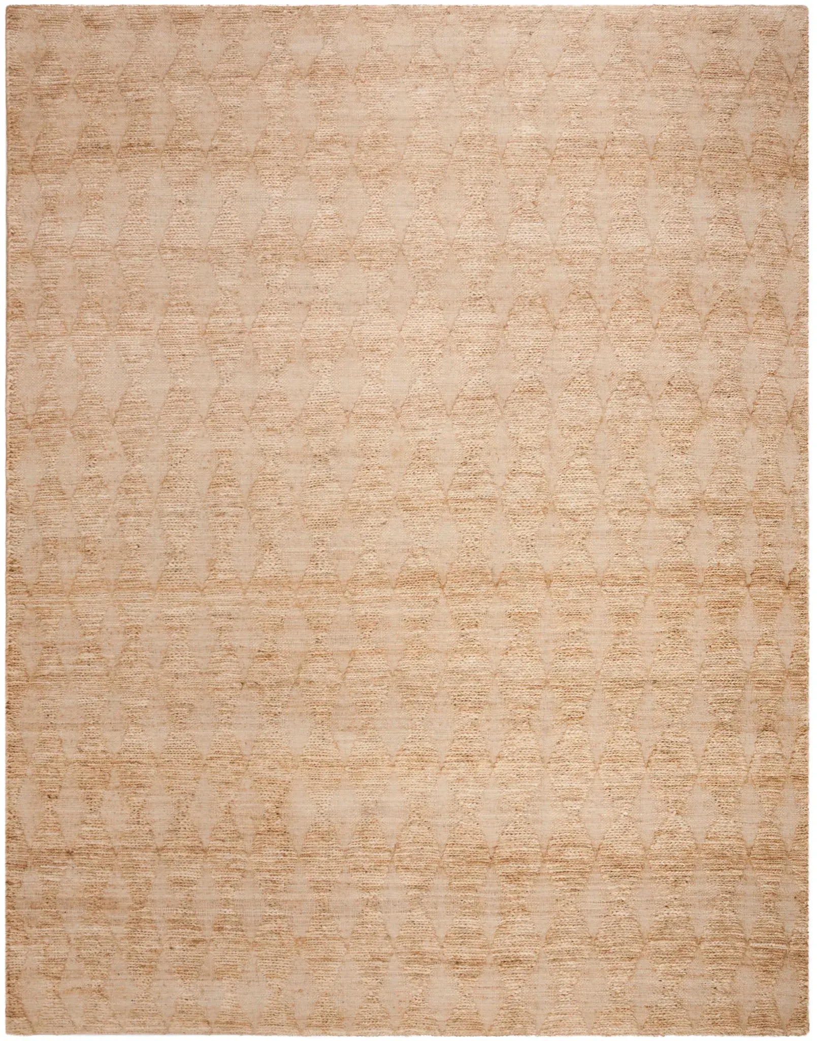 Organica Organic Coastal Diamond Trellis Hand-Woven Jute Rug