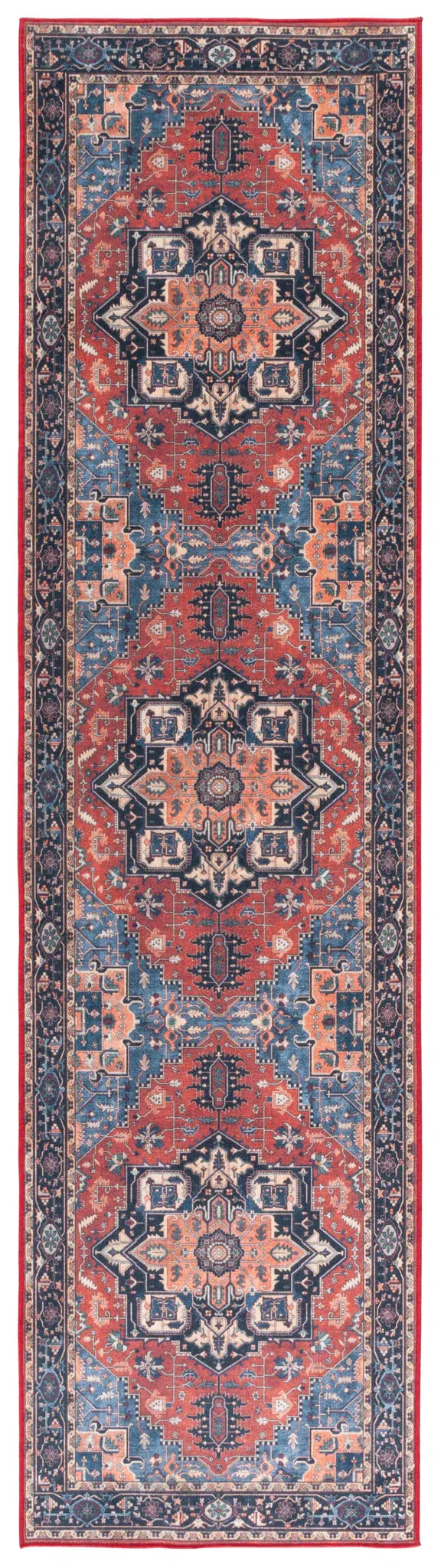 Orlando Medallion Bordered Washable Rug