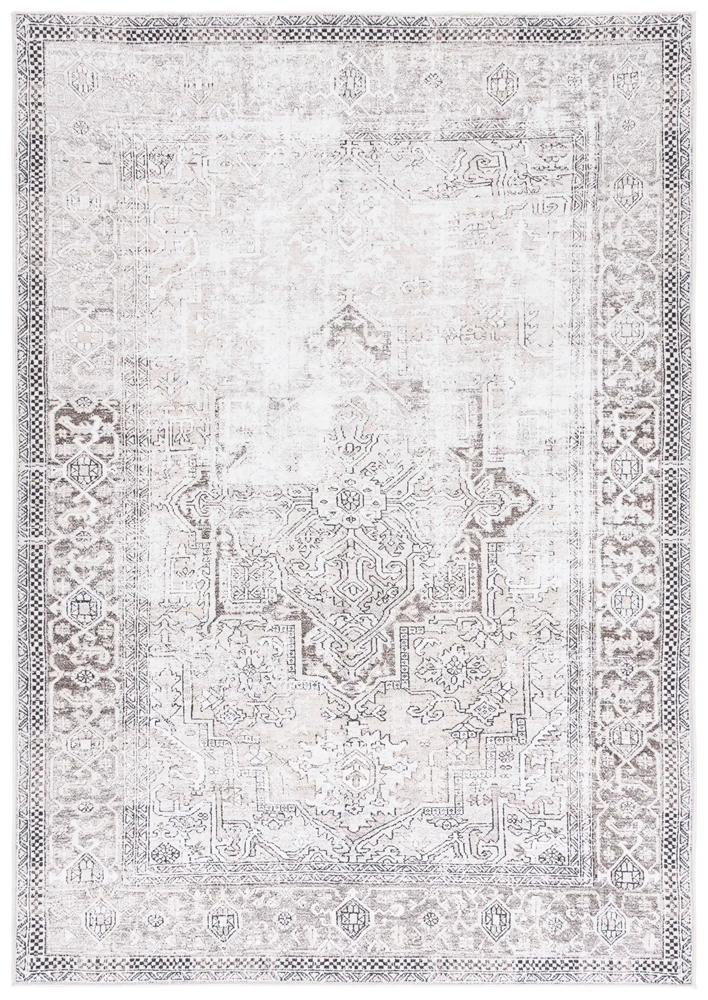 Orlando Faded Medallion Washable Rug