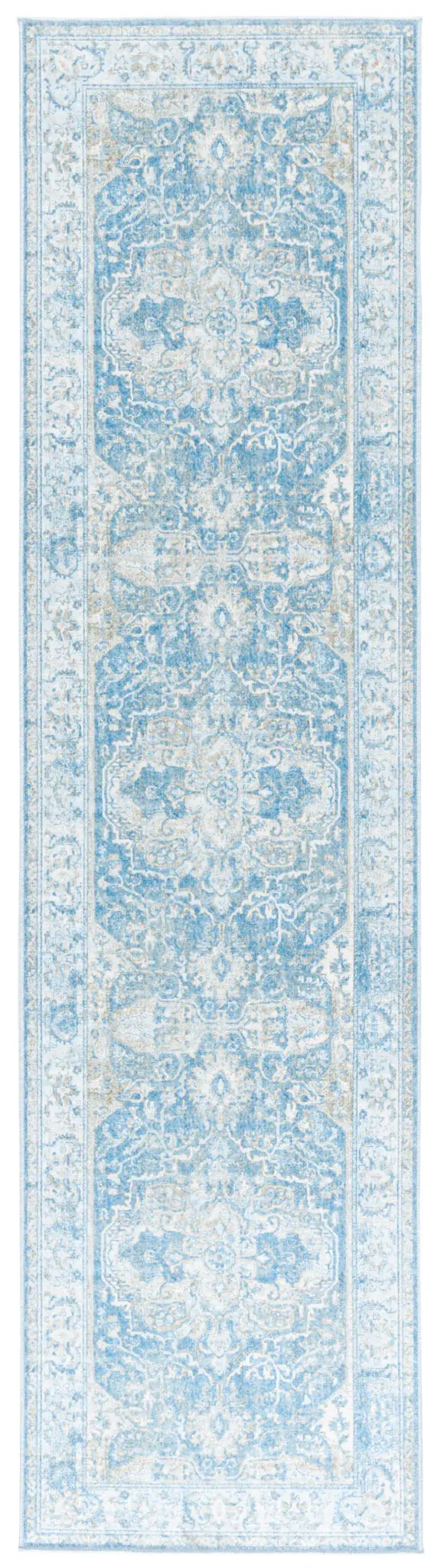 Orlando Distressed Medallion Washable Rug