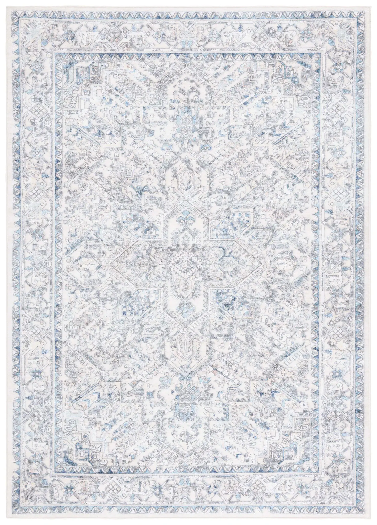 Orlando Cross Medallion Washable Rug