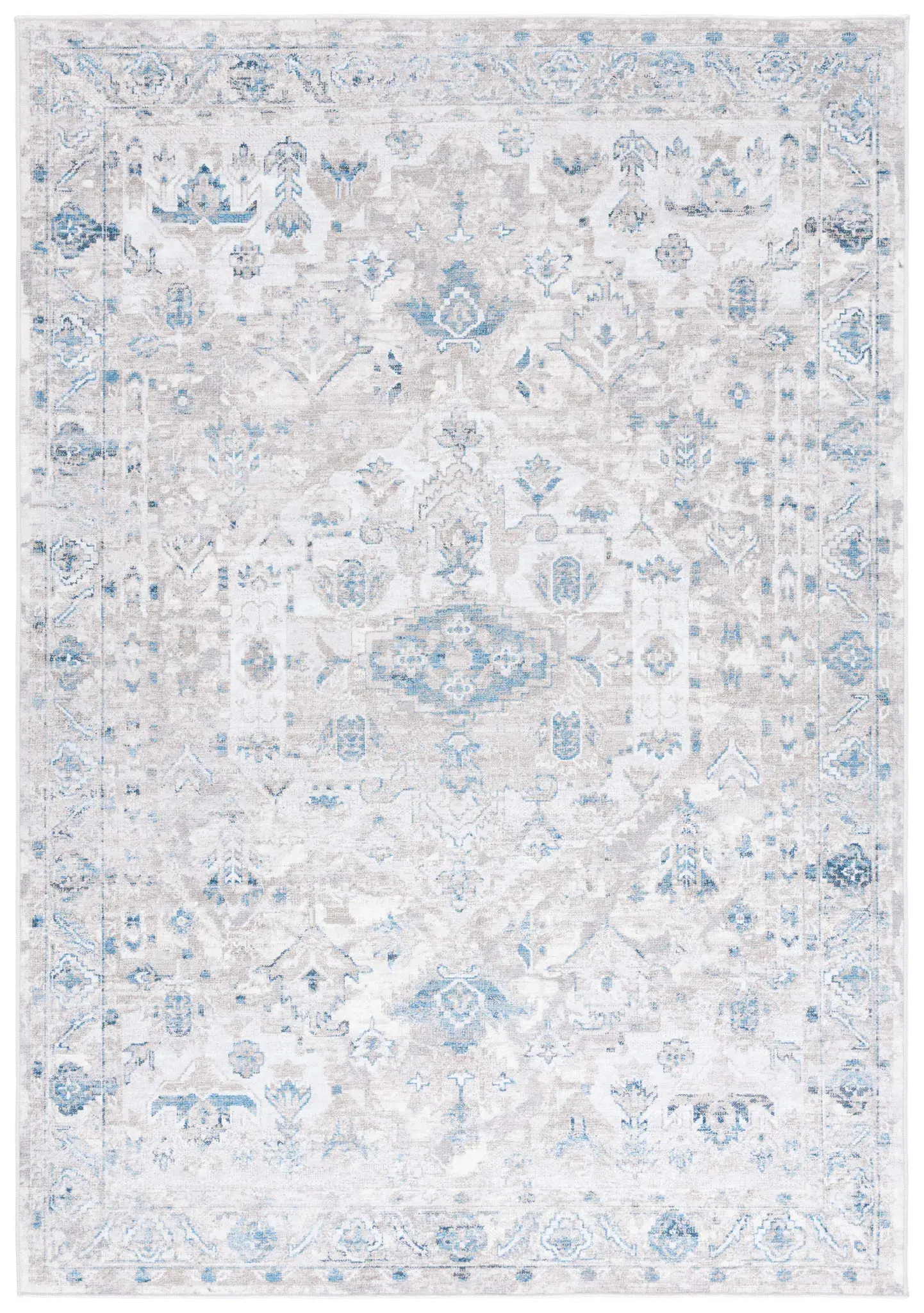 Orlando Vintage Medallion Washable Rug
