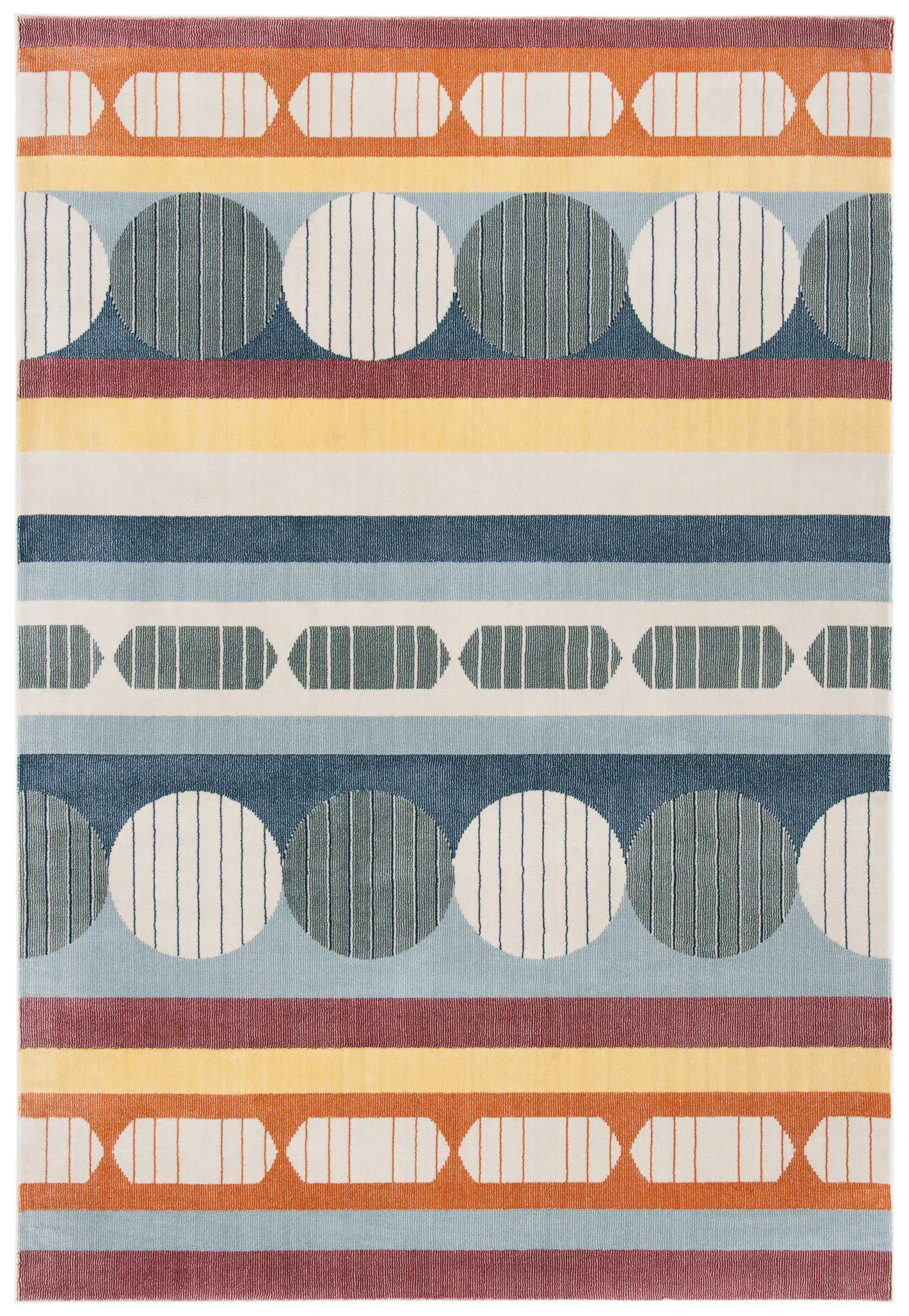 Orwell Banded Circle Rug