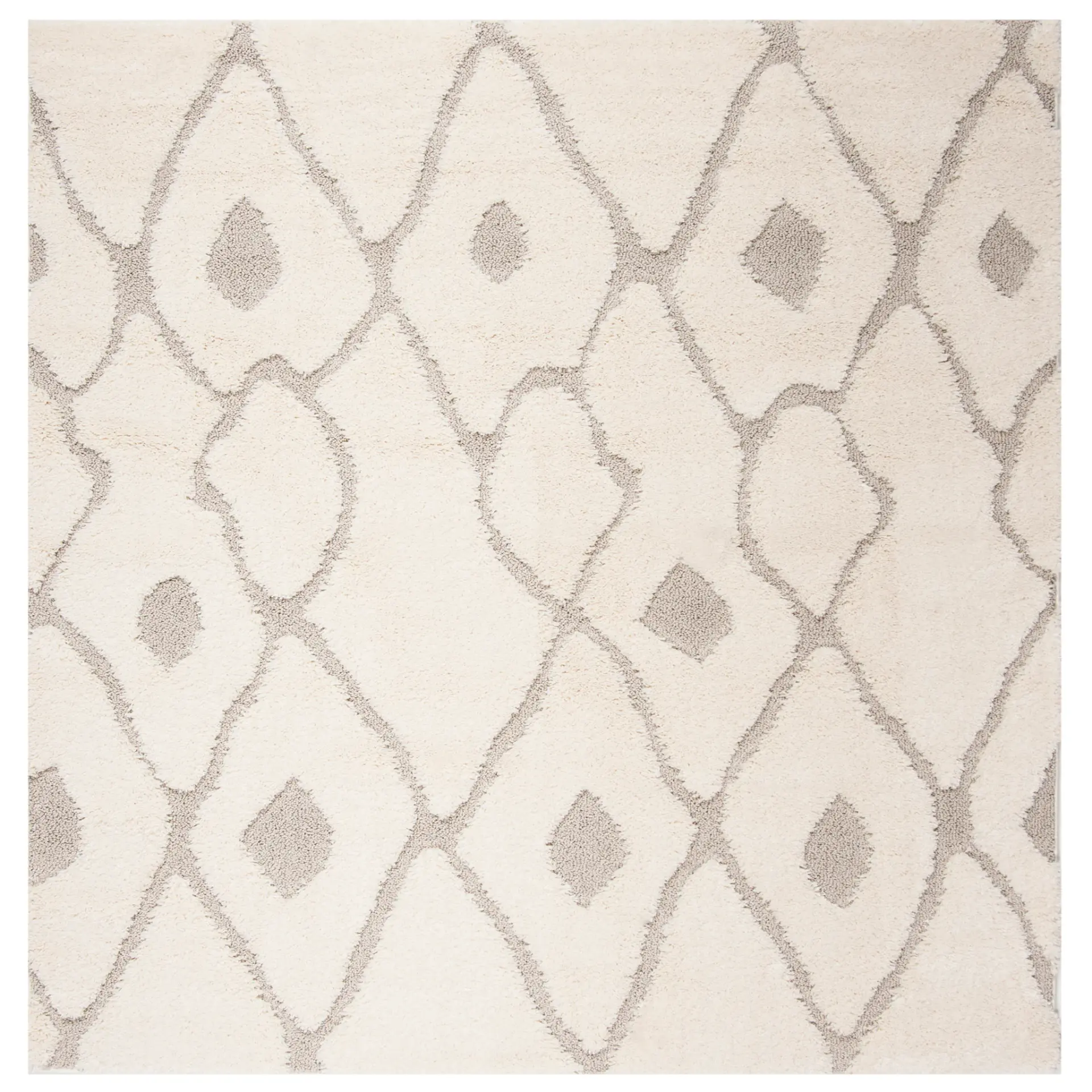 Olympia Diamond Trellis Shag Rug