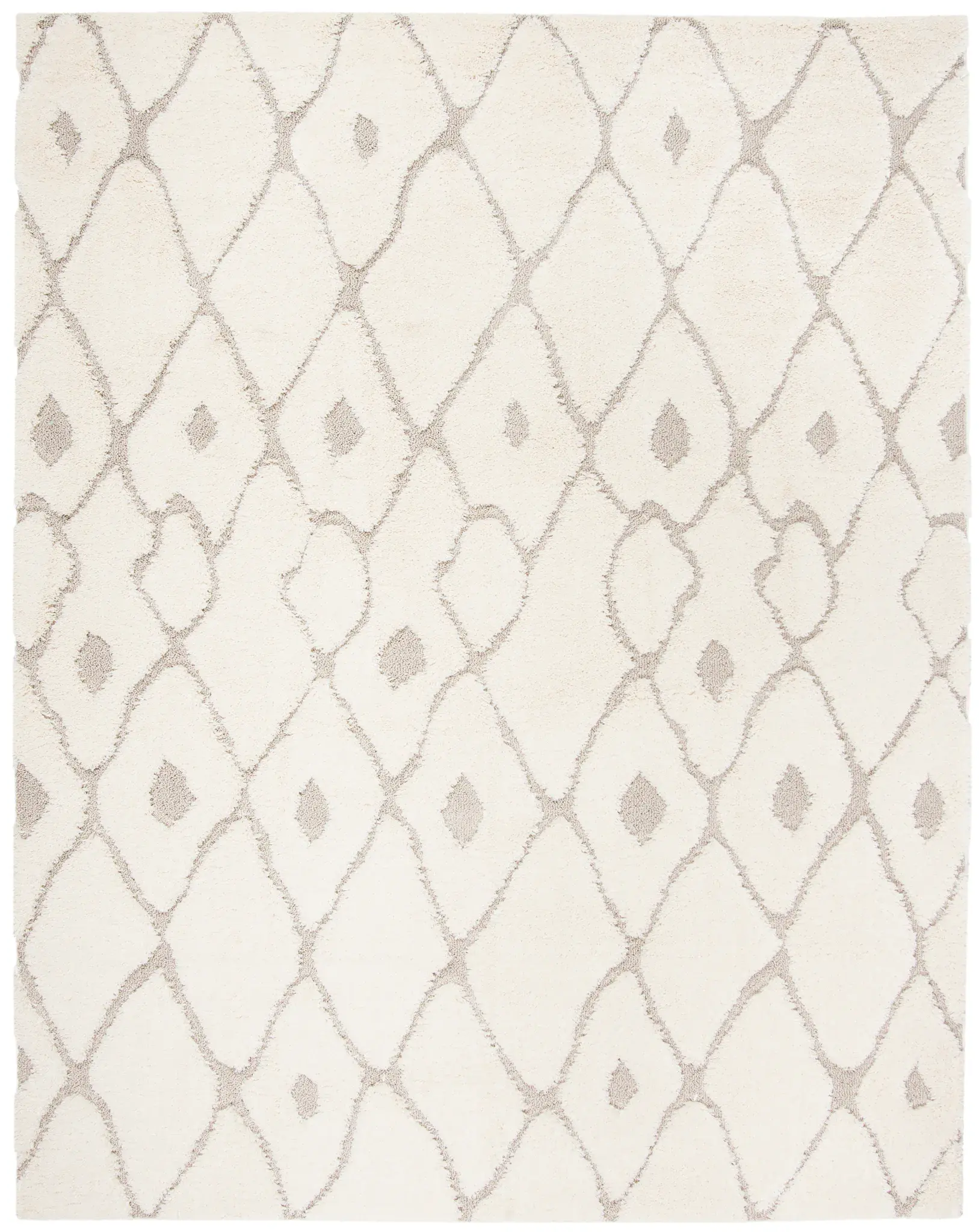 Olympia Diamond Trellis Shag Rug