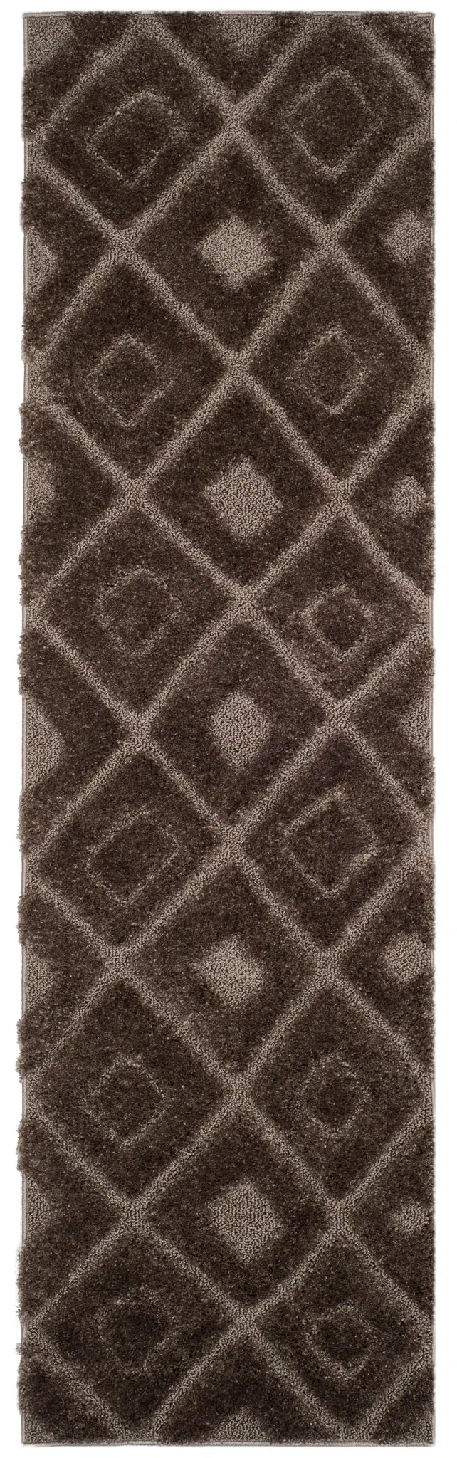 Olympia Diamond Lattice Shag Rug