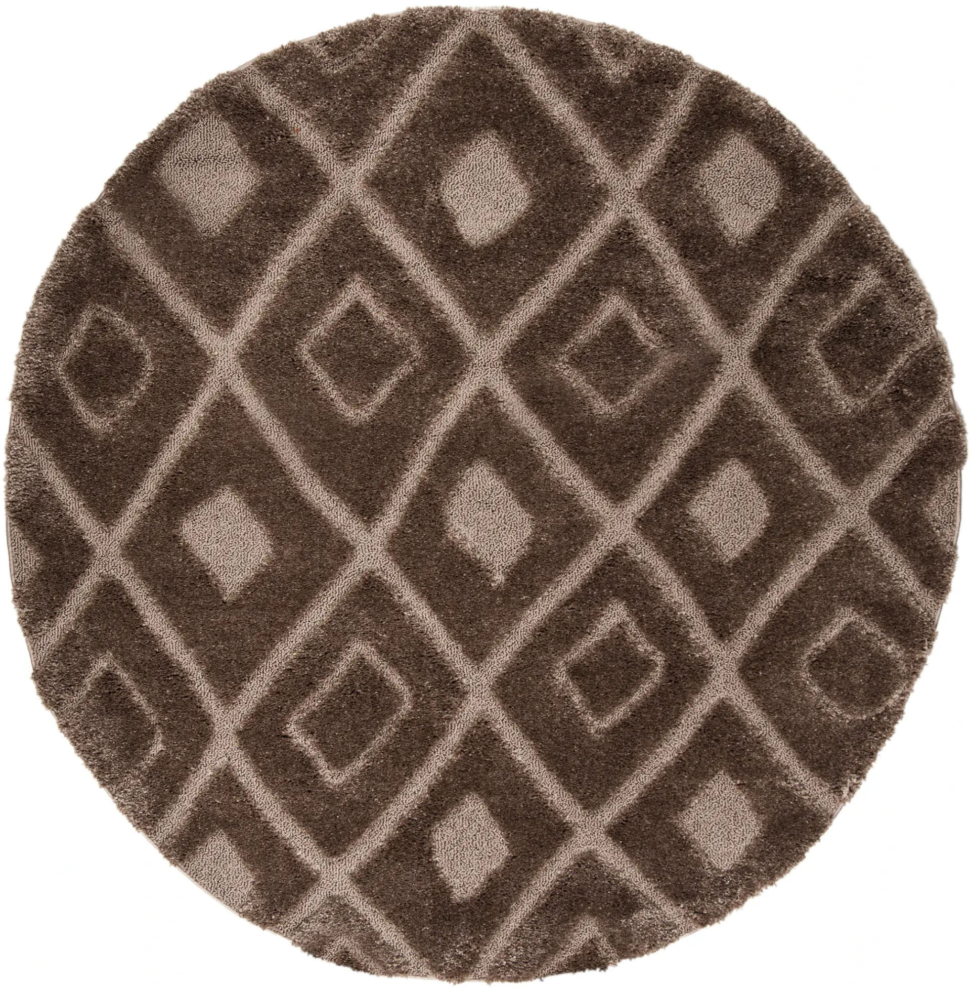Olympia Diamond Lattice Shag Rug