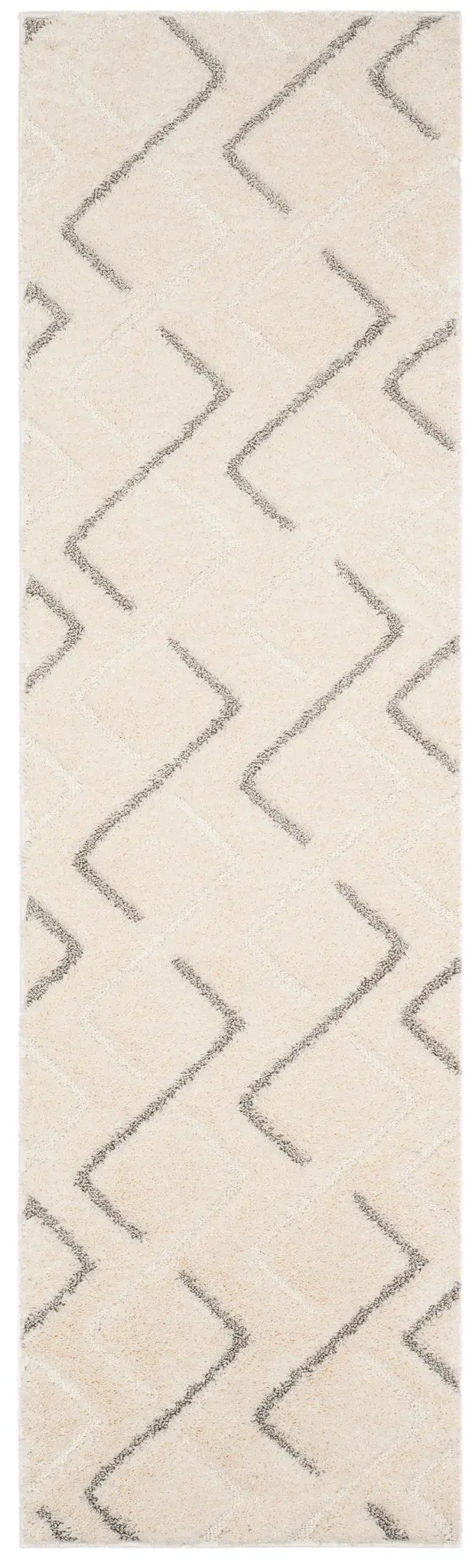 Olympia Interlocking Squares Shag Rug