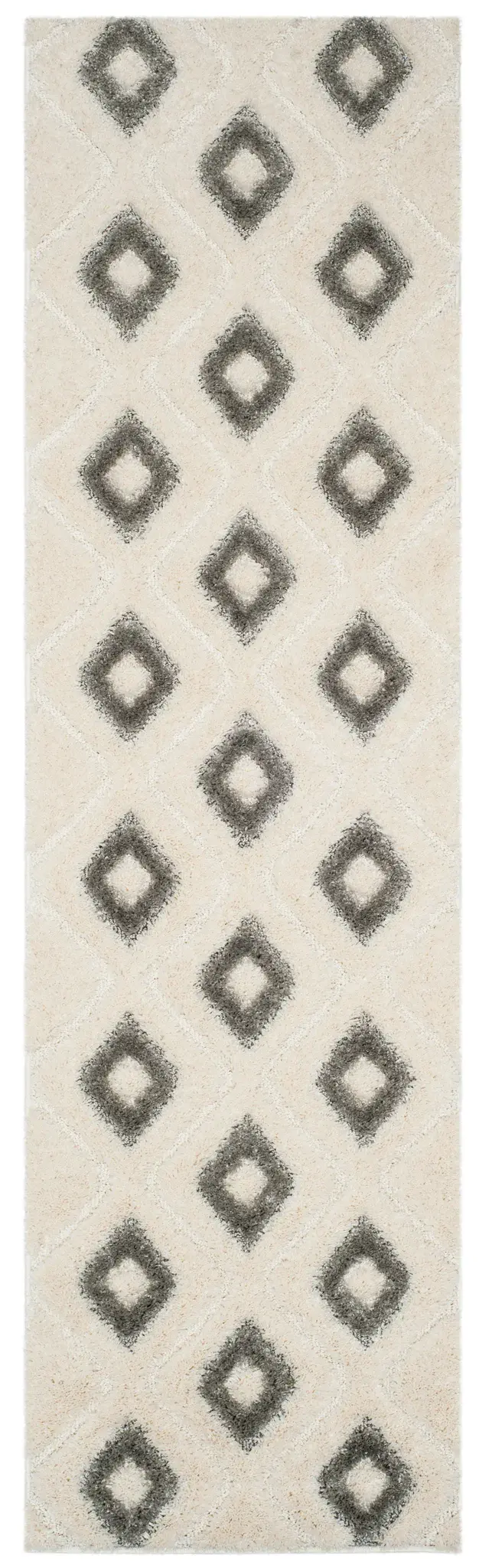 Olympia Concentric Diamond Shag Rug
