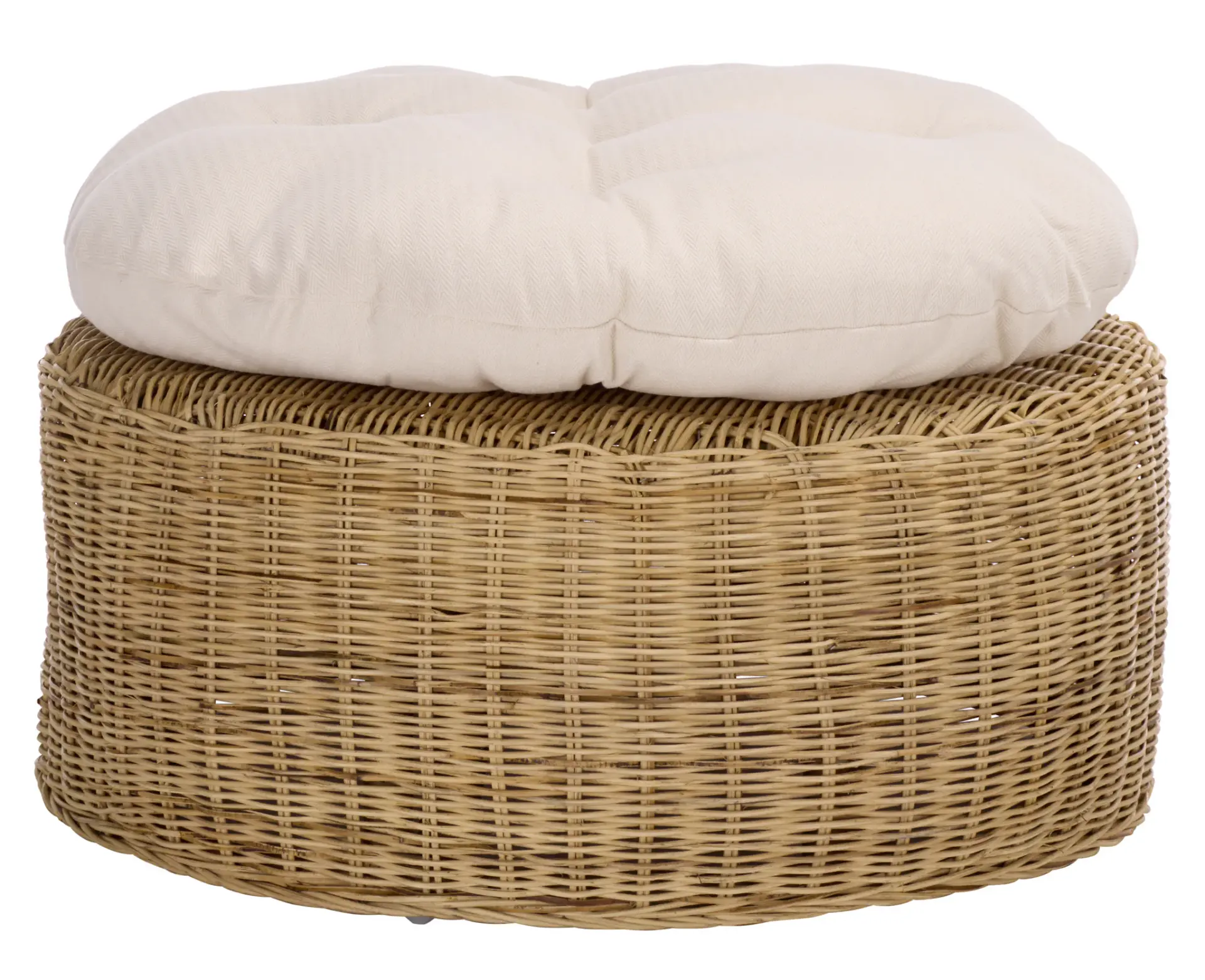 Bori Round Ottoman With Cushion