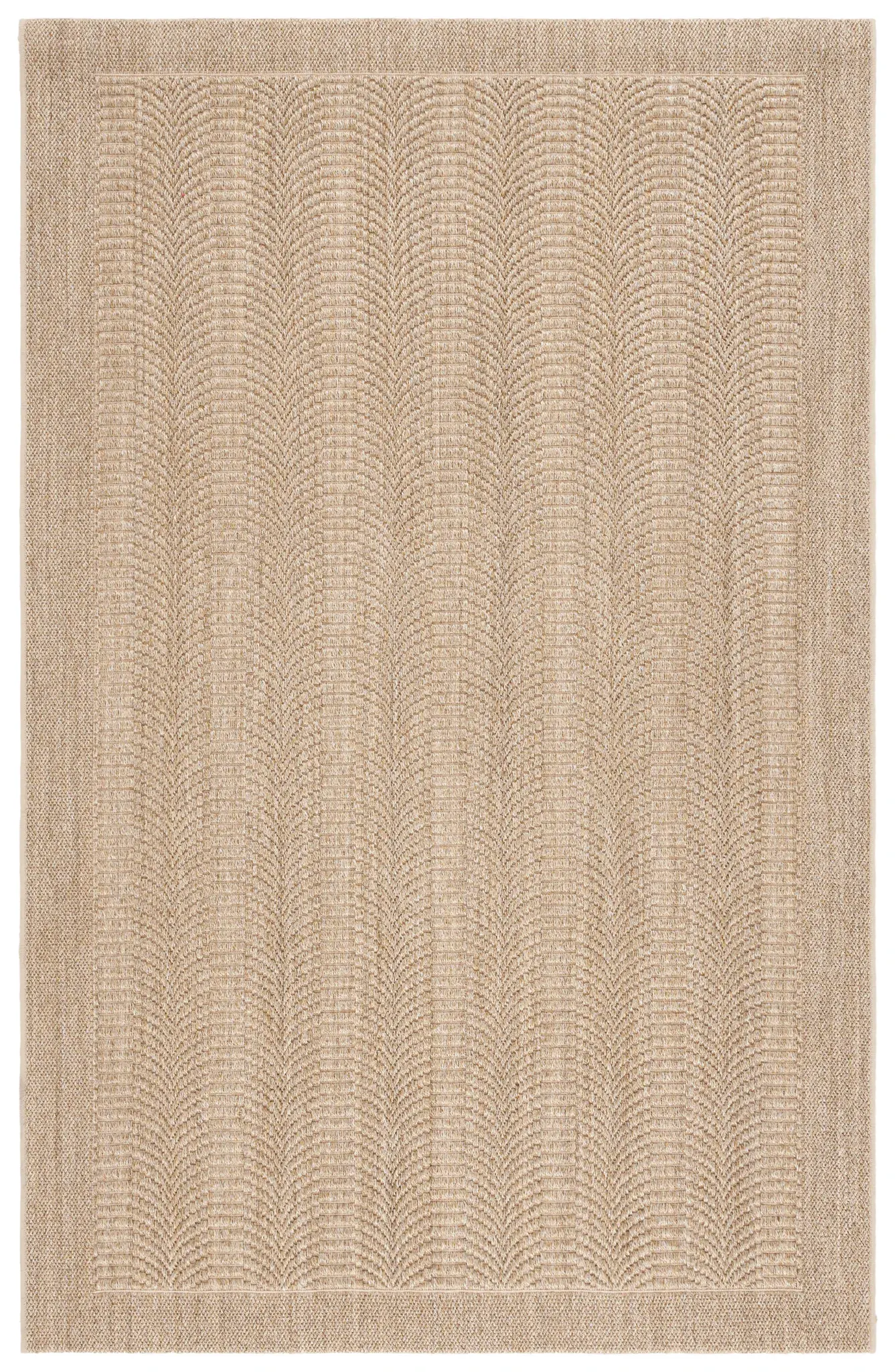 Palm Beach Scalloped Border Jute Rug
