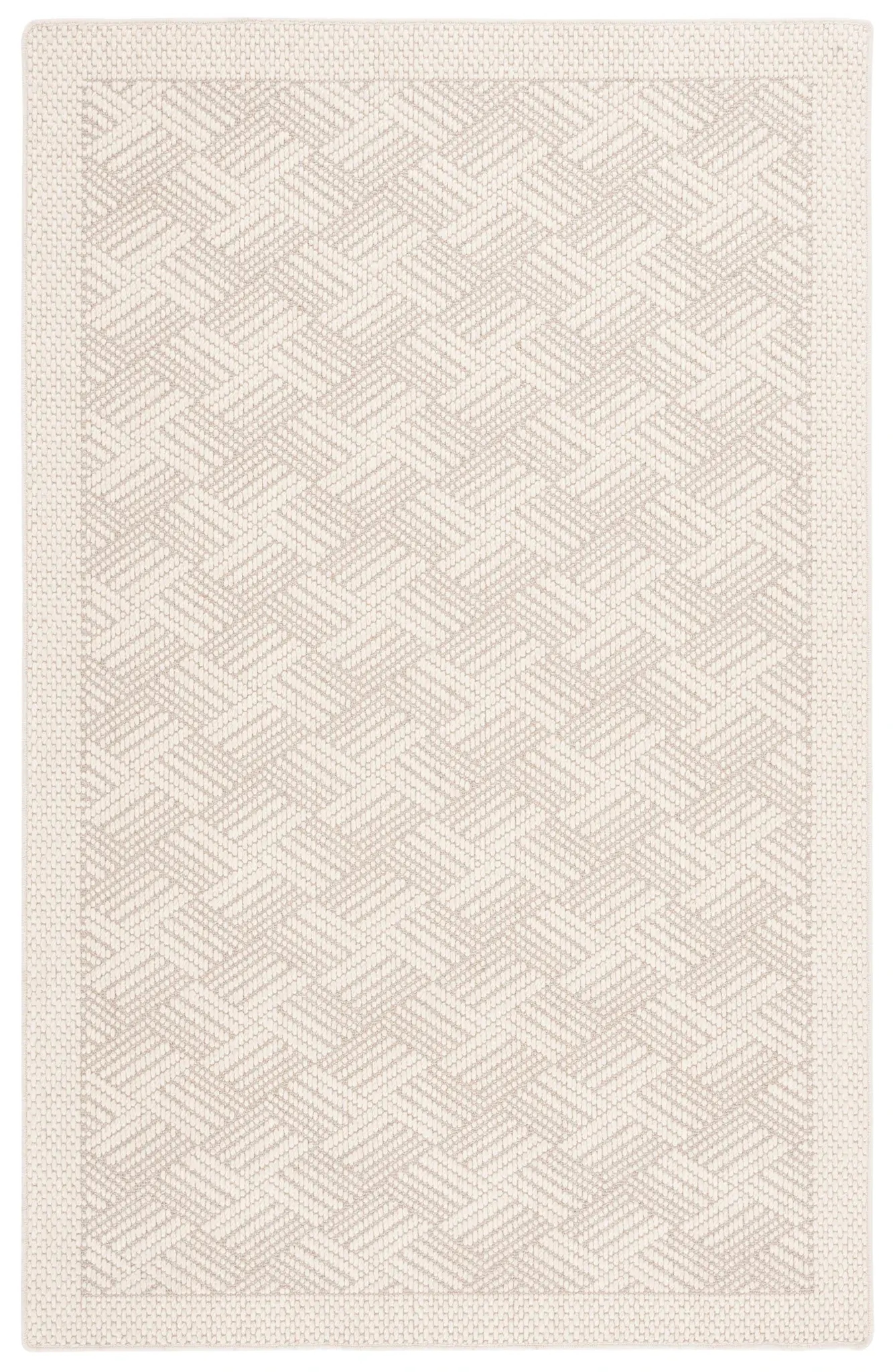 Palm Beach Basketweave Border Rug