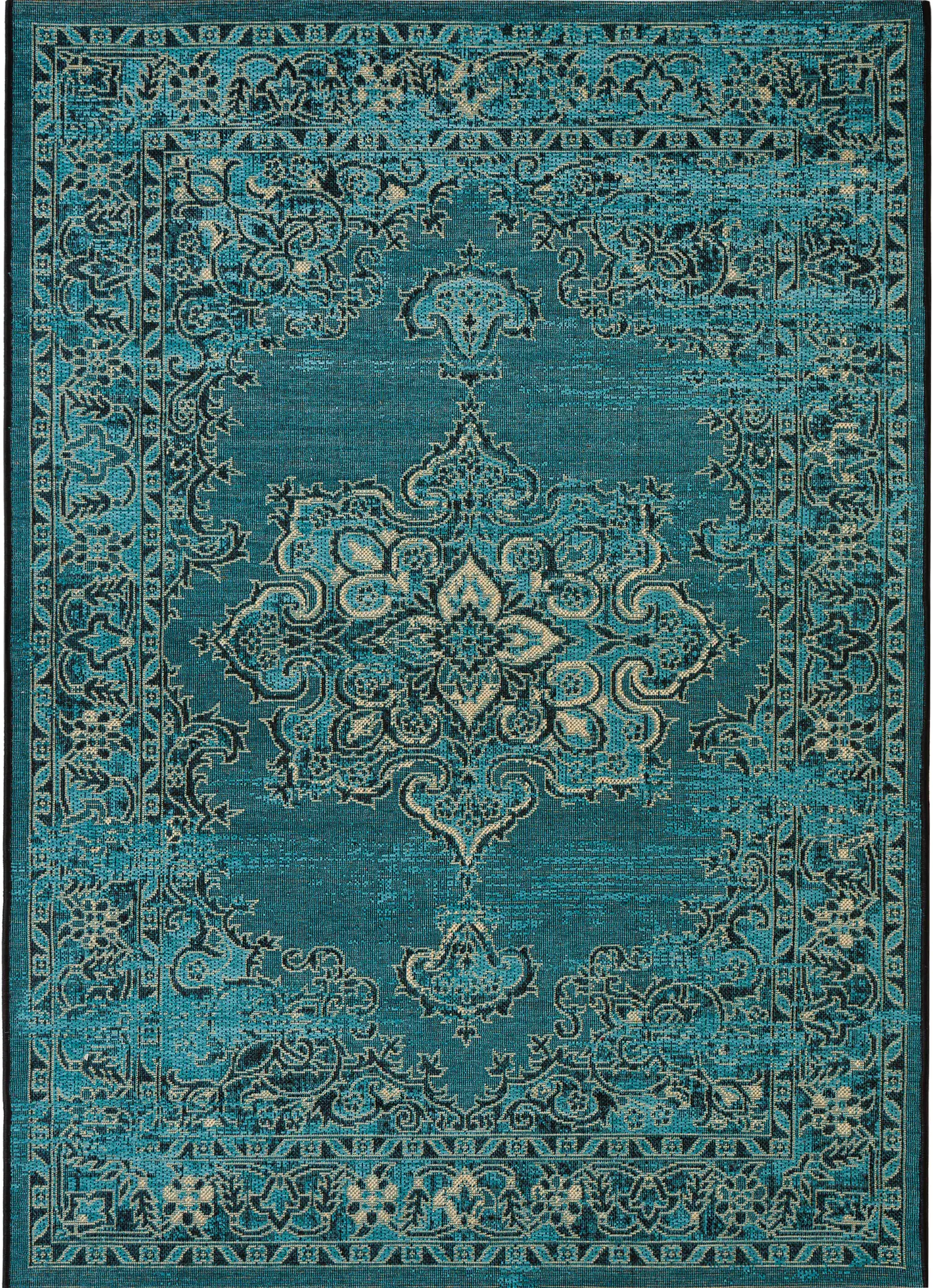 Palazzo Distressed Medallion Rug